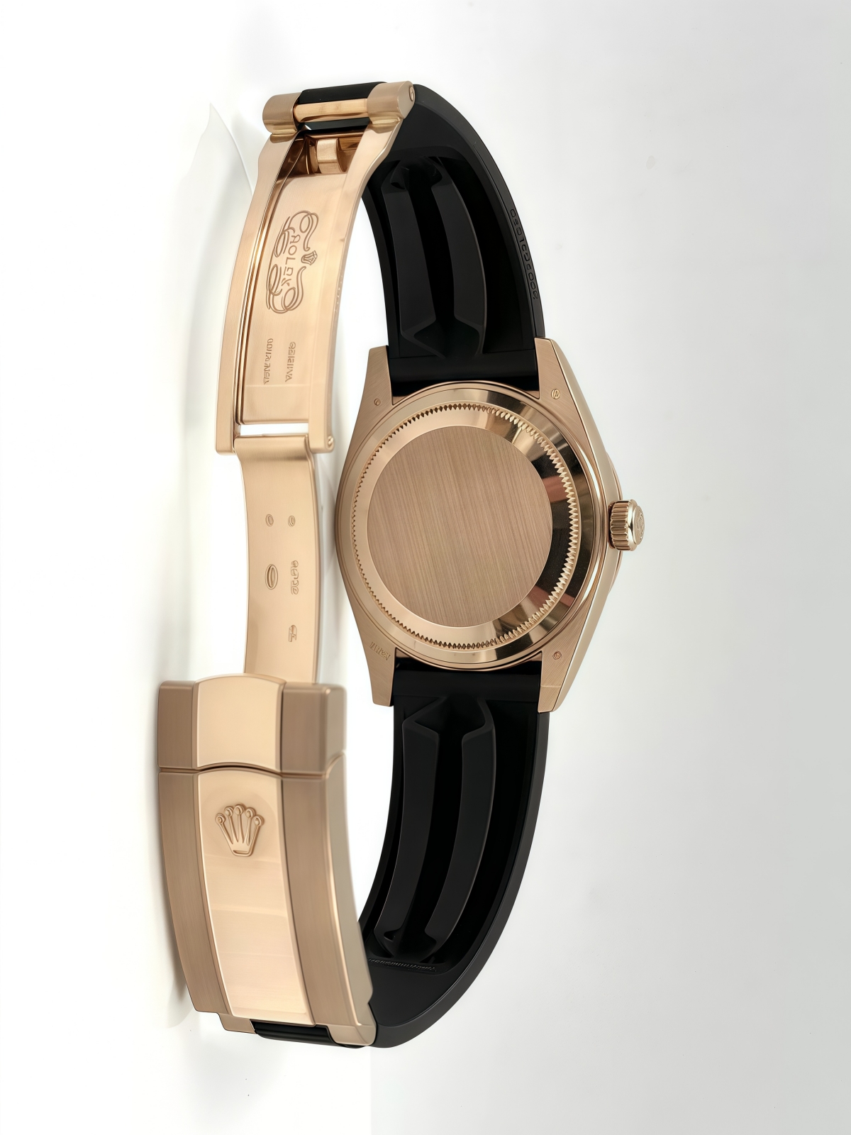 【Super Clone】ROLEX  Sky-Dweller 42mm Rose Gold Chocolate Dial Oysterflex - 336235