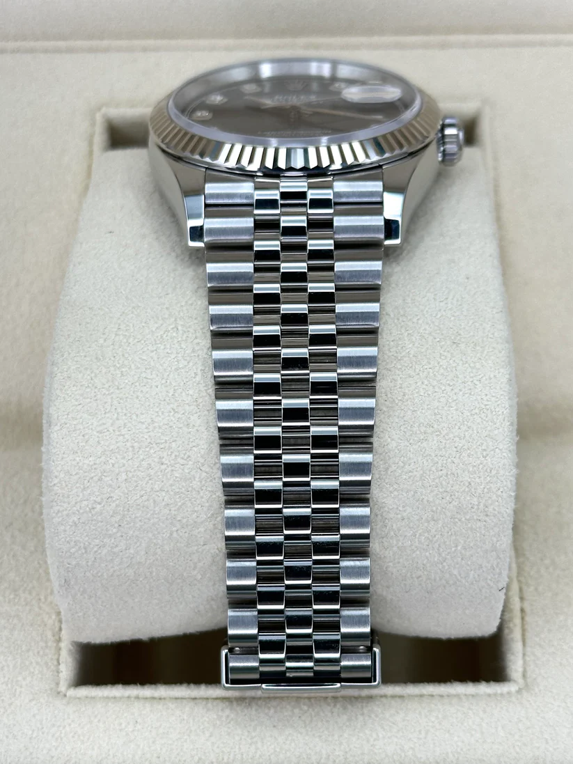 【Super Clone】 ROLEX  Datejust 36mm 126234 Black Diamond Dial Stainless Steel Oyster Mens Watch