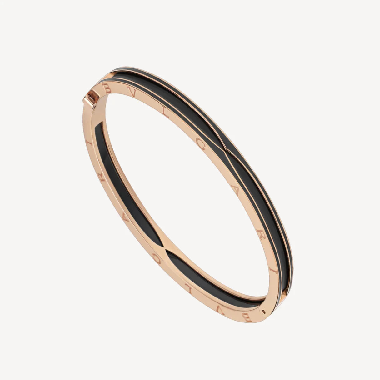 Regalia jewelryZERO 1 PINK GOLD WITH MATTE BLACK CERAMIC BRACELET