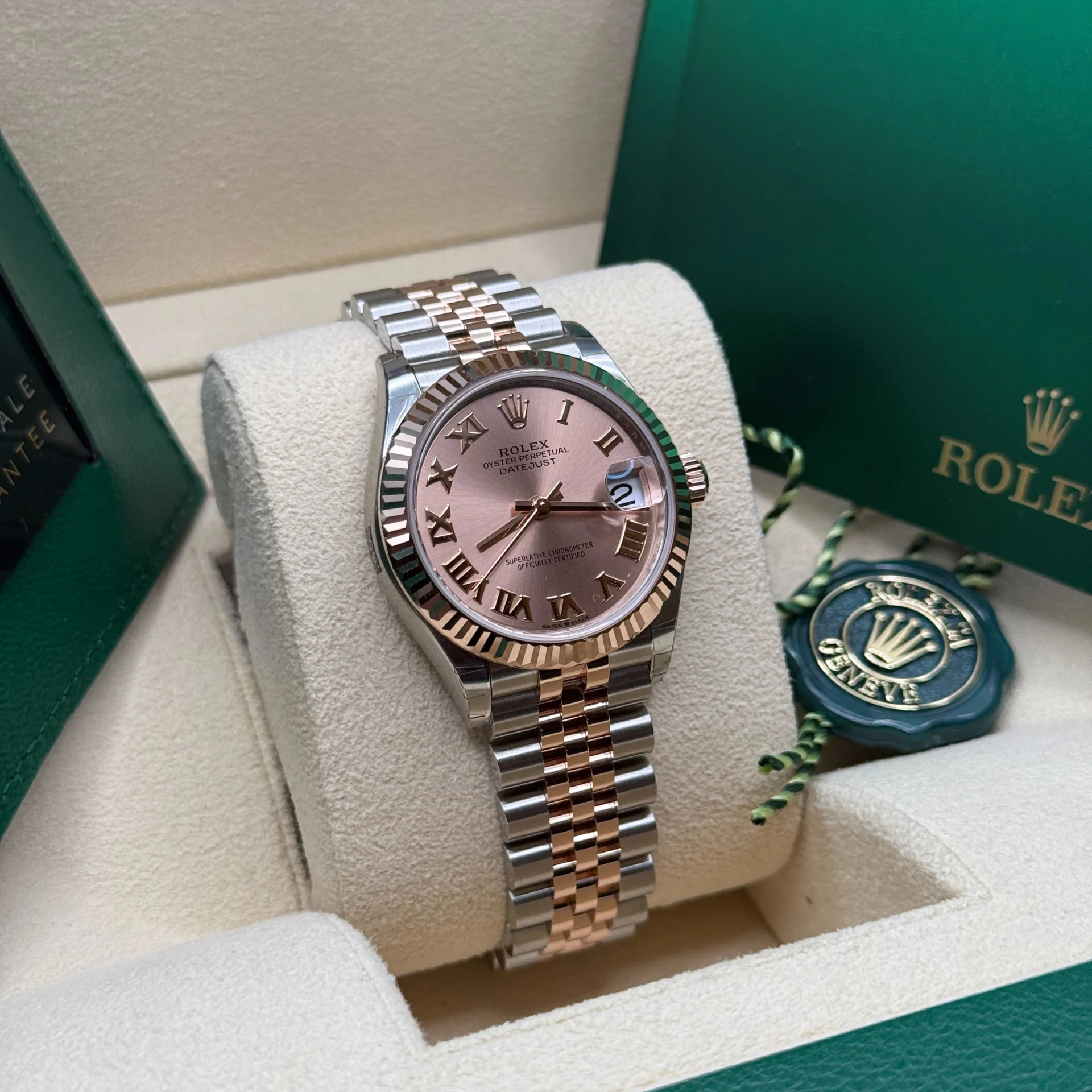 【Super Clone】ROLEX Datejust m278271-0005/0006 Rose 31mm Dial Oyster Bracelet Watch