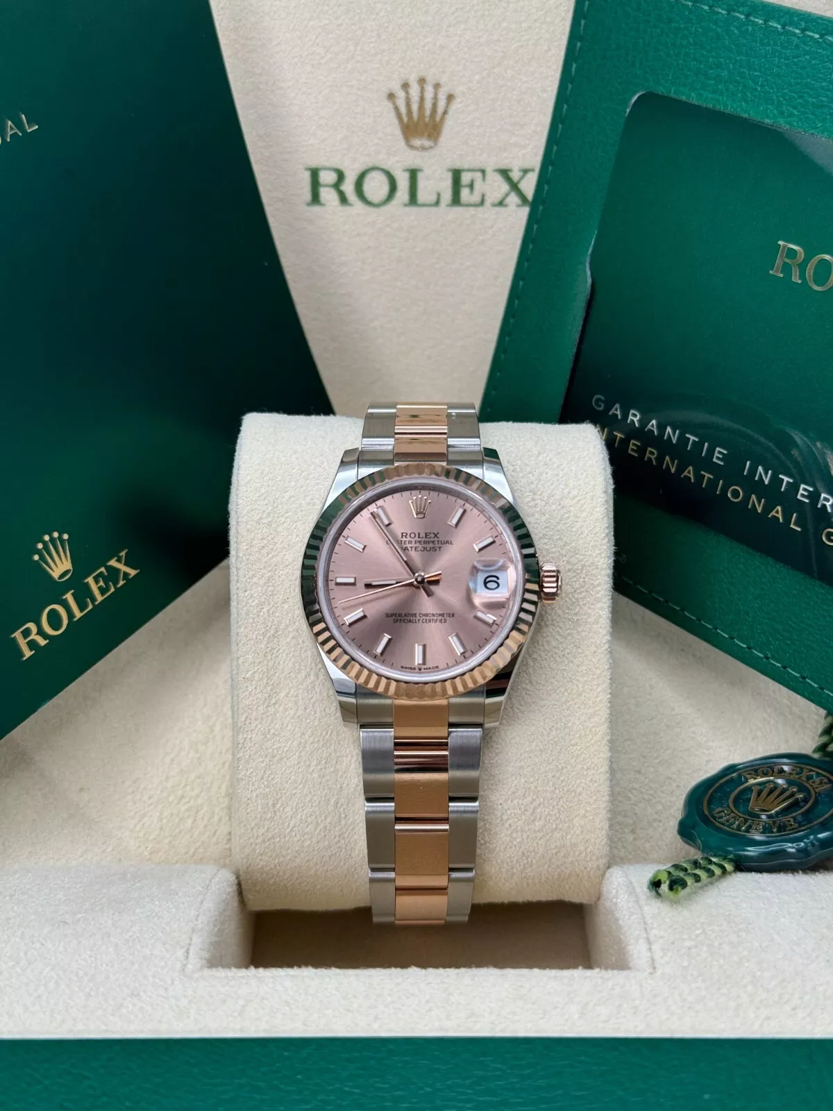 【Super Clone】ROLEX Datejust m278271-0009/0010 Rose 31mm Dial Oyster Bracelet Watch
