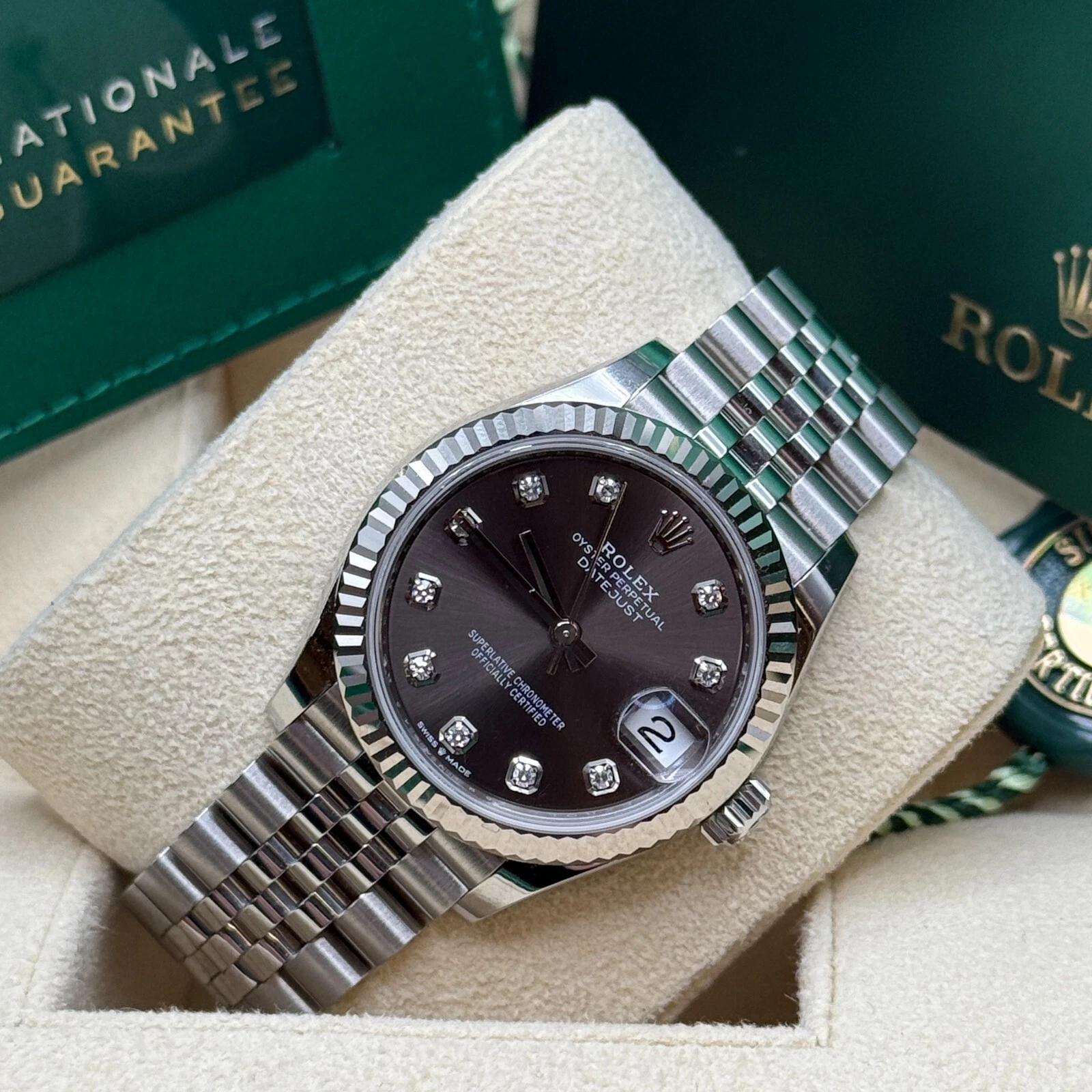 【Super Clone】ROLEX Datejust m278274-0007/0008 Dark Grey 31mm Dial Oyster Watch