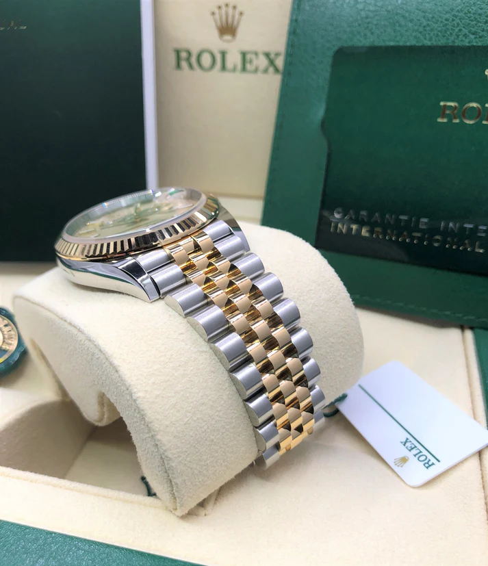 【Super Clone】ROLEX  Datejust 36mm 126233 Golden Palm Motif Dial Jubilee Bracelet Watch