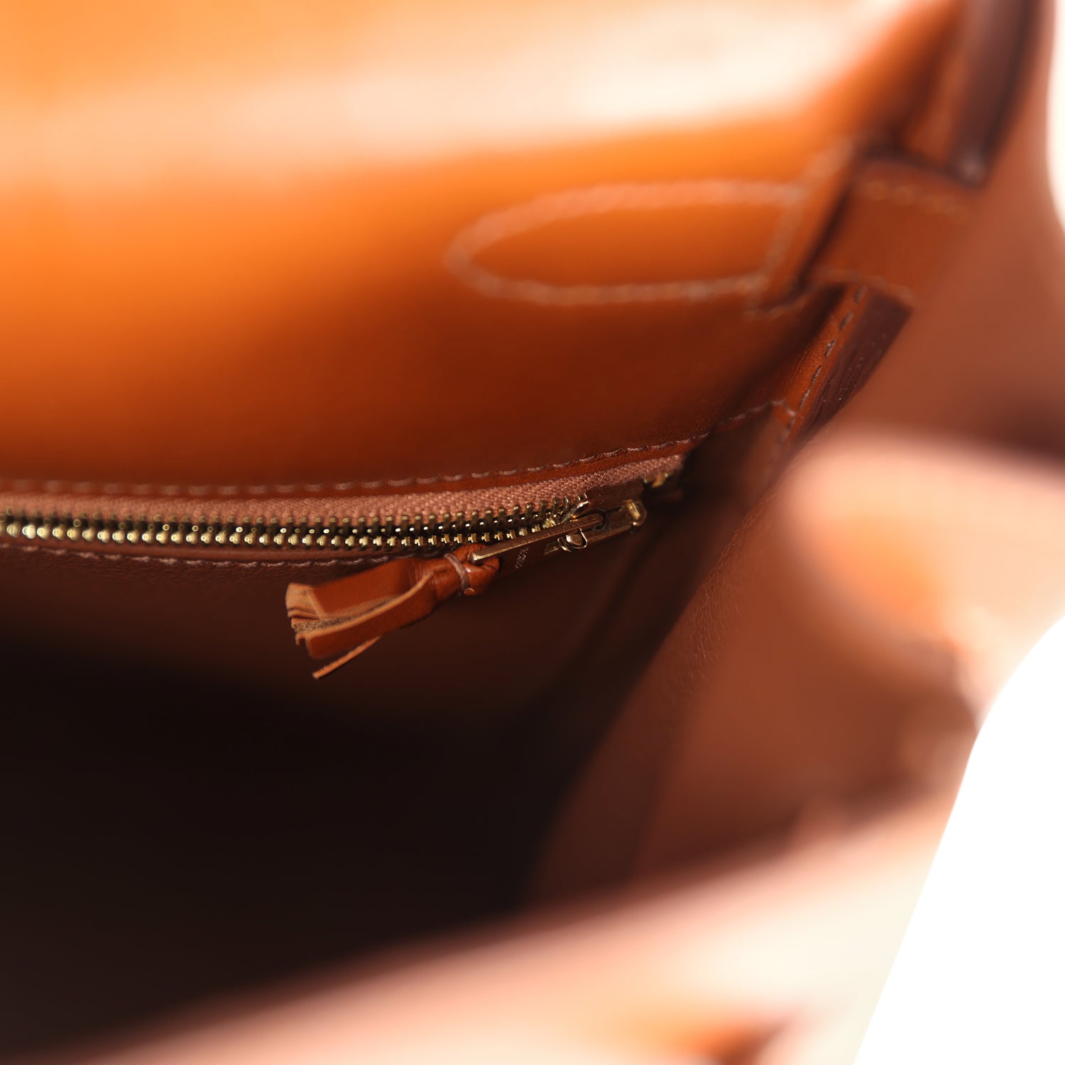 Hermes Ghillies Kelly Retourne 35 Fauve Tadelakt Permabrass Hardware