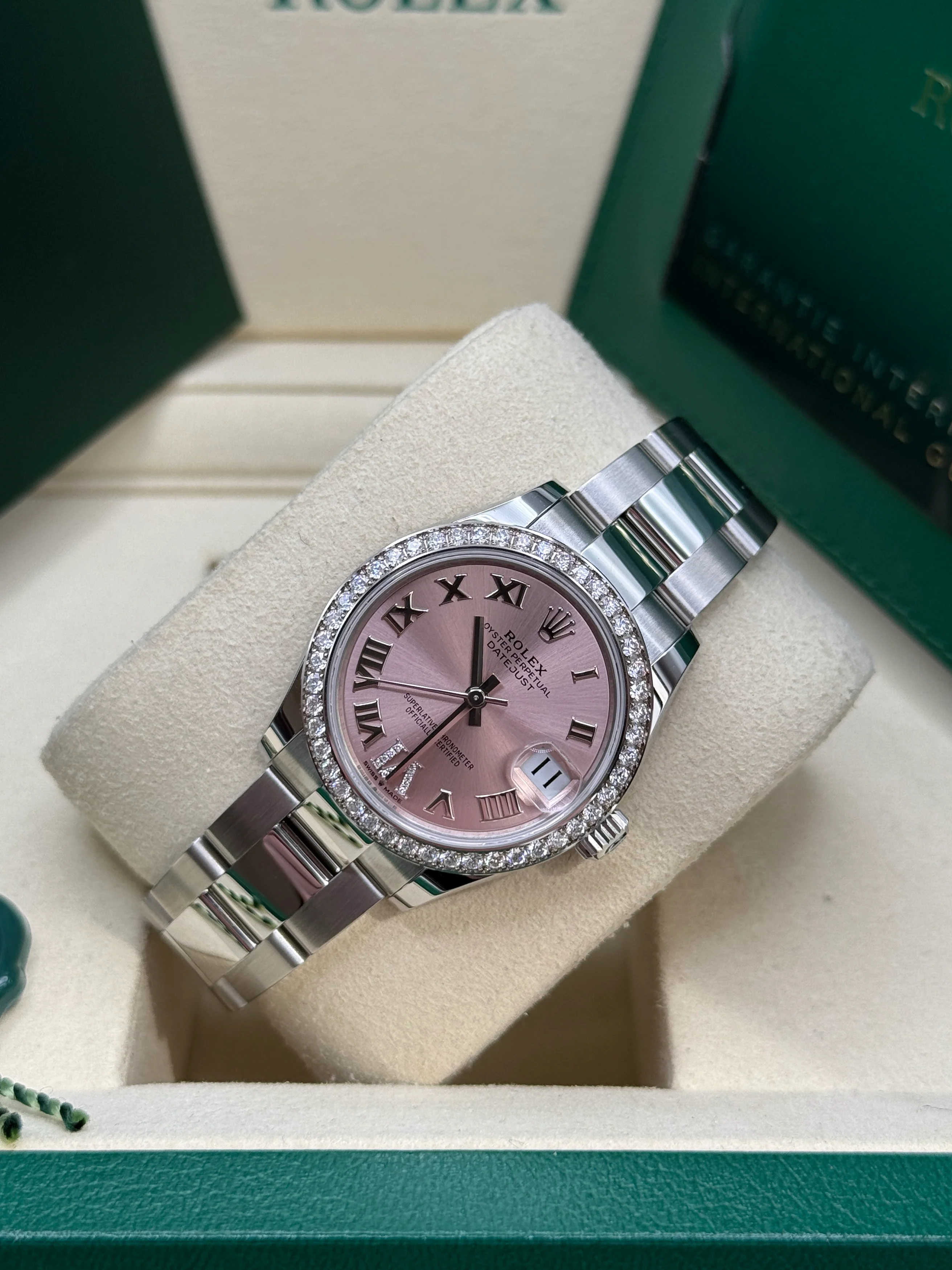 【Super Clone】ROLEX Datejust m278384RBR-0027/0028 Pink 31mm Dial Oyster Watch