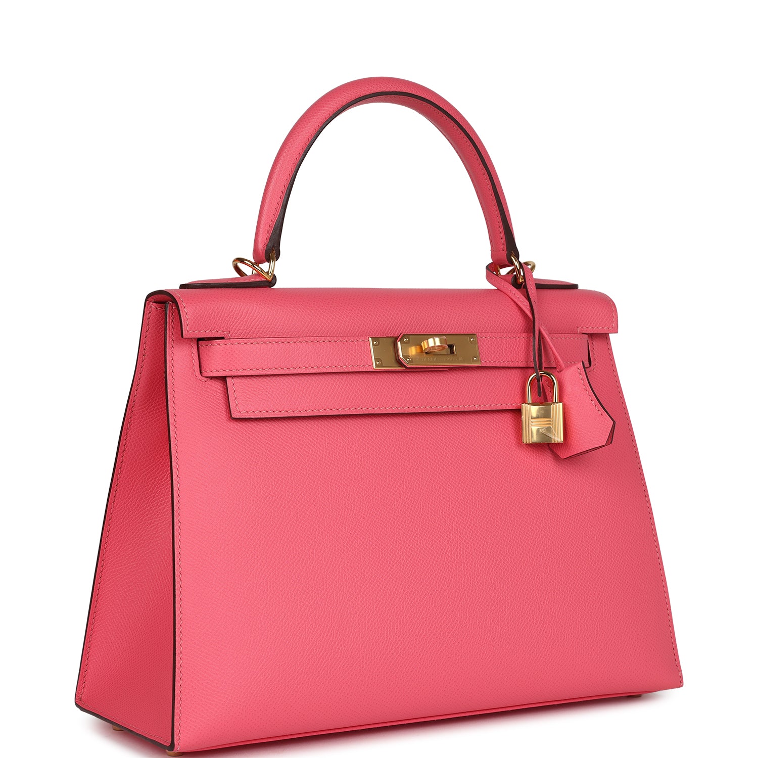 Hermès Kelly Sellier 28 Rose Azalee Epsom Gold Hardware
