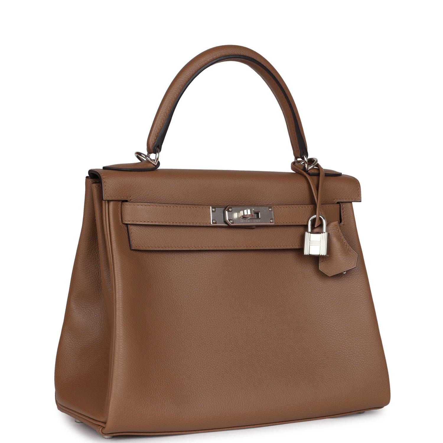 Hermès Kelly Retourne 28 Alezan Evercolor Palladium Hardware