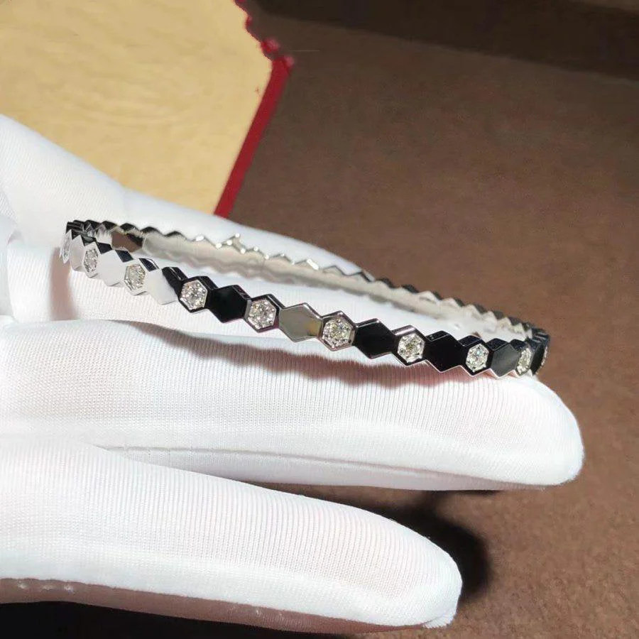 Regalia jewelryBEE LOVE SILVER DIAMOND BRACELET