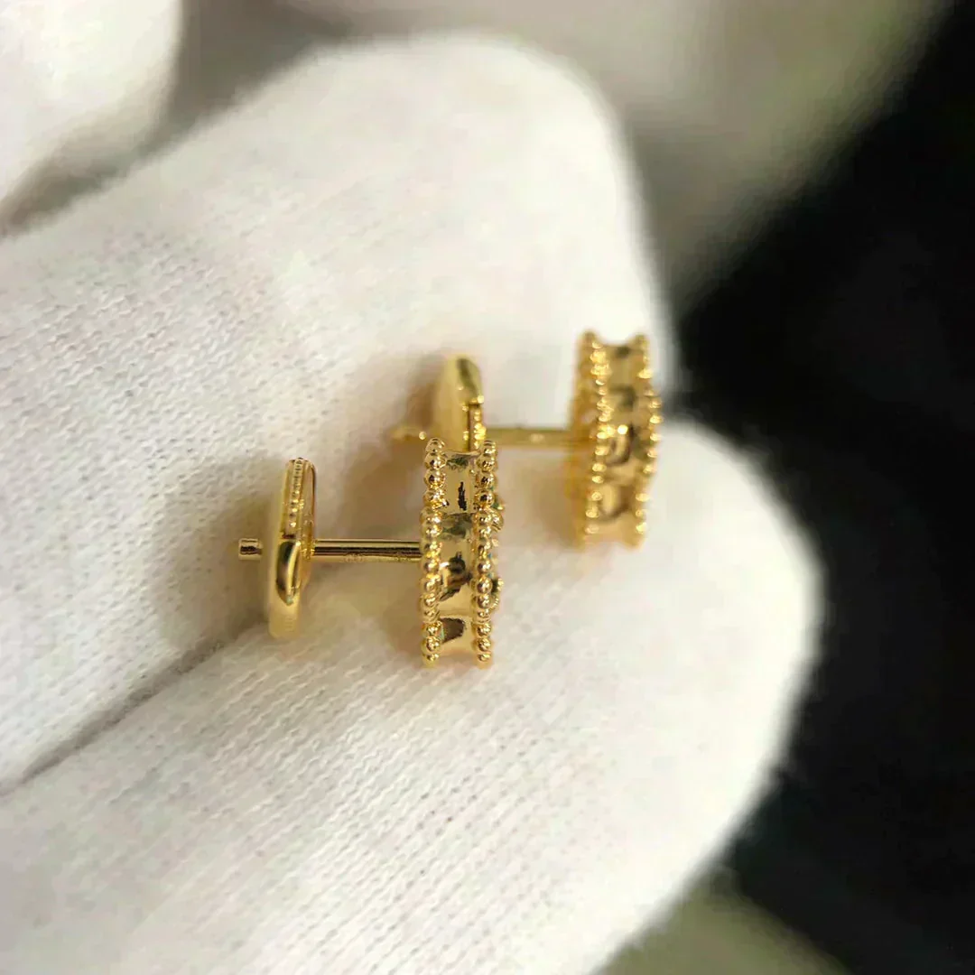 Regalia jewelryCLOVER MINI 9.5MM MALACHITE  EARRINGS