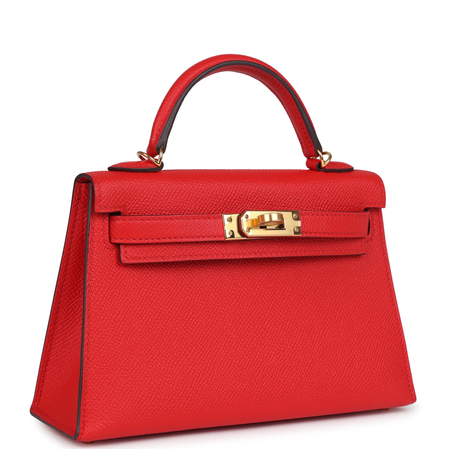 Hermès Kelly Sellier 20 Rouge de Coeur Epsom Gold Hardware