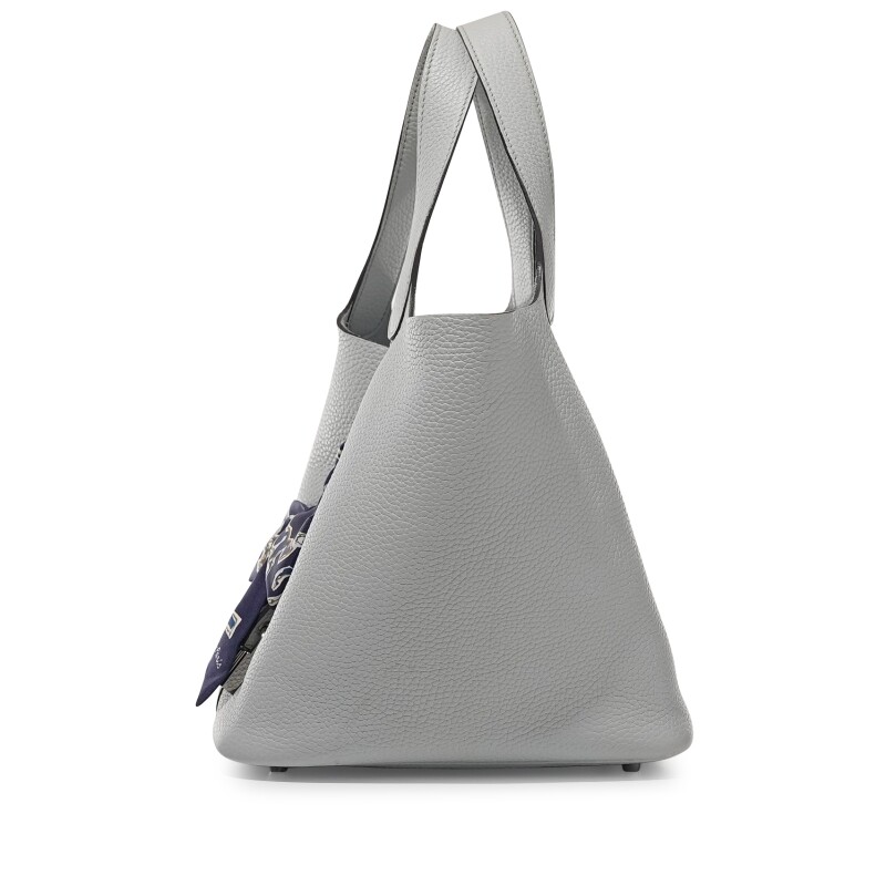 Hermès Bleu Pale Clemence Picotin Lock 22 Palladium Hardware