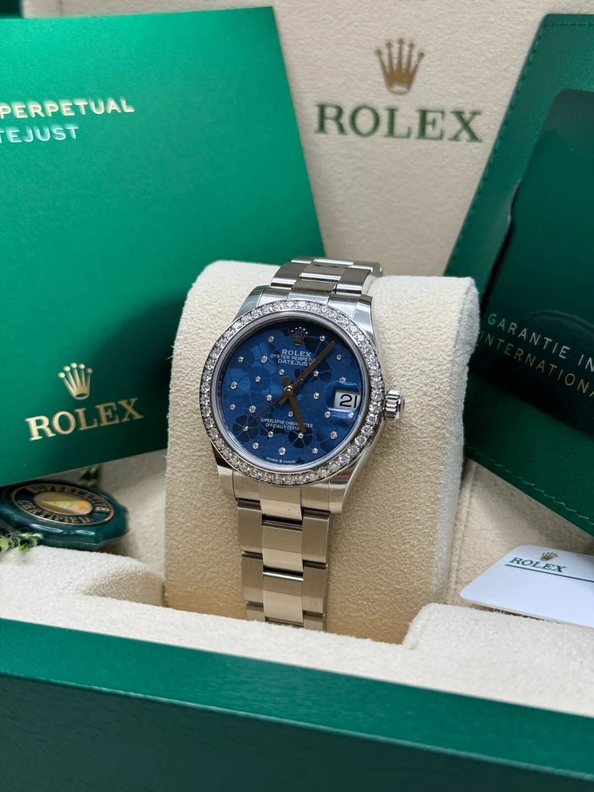 【Super Clone】RLX Datejust m278384RBR-0039/0040 Azzurro Blue 31mm Dial Oyster Watch