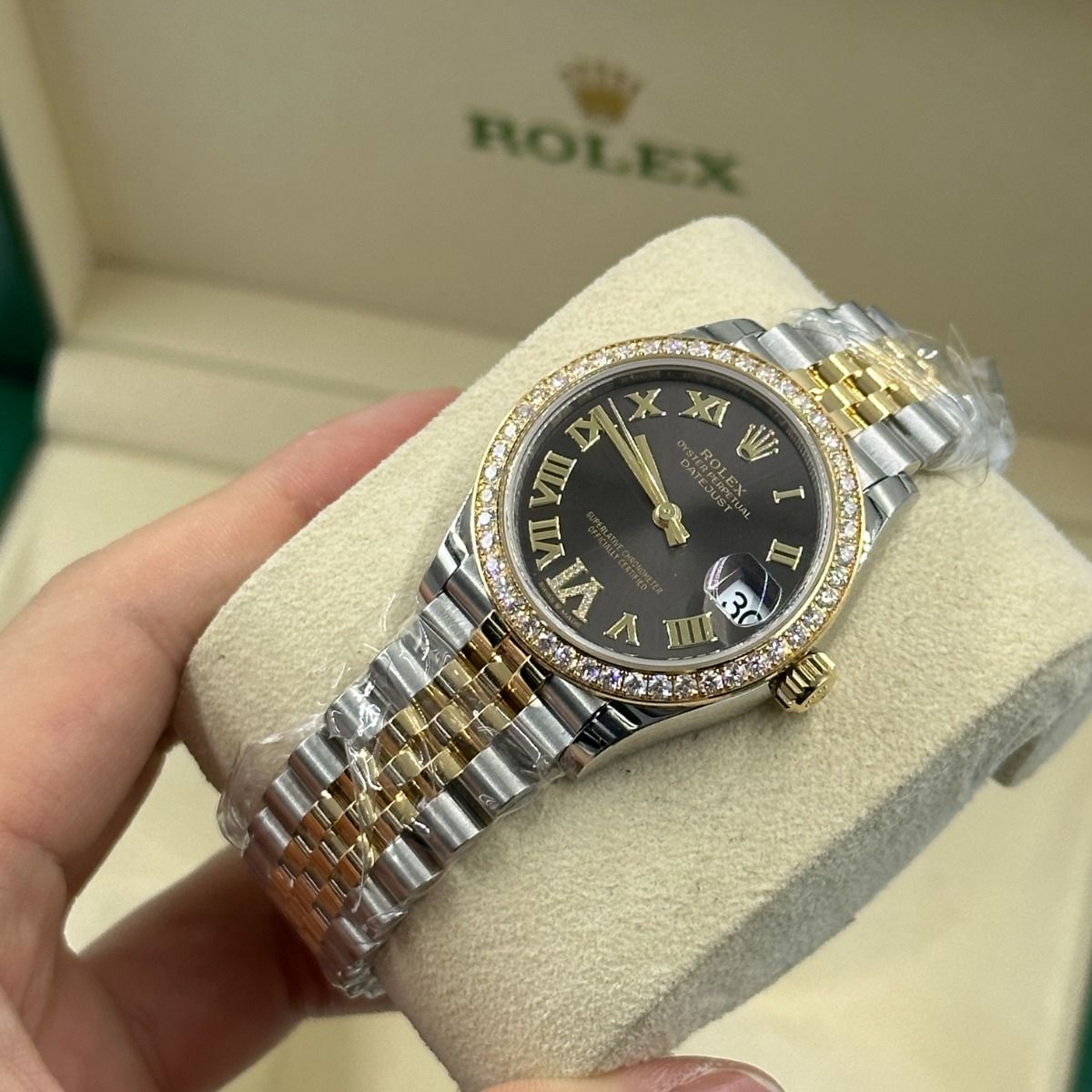 【Super Clone】ROLEX Datejust m278383RBR-0017/0018 31mm Dark Grey Dial Oyster Bracelet