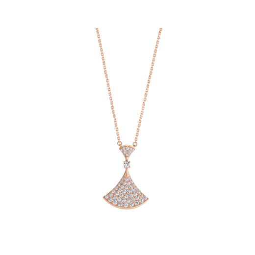 Regalia jewelryDREAM NECKLACE PINK GOLD FULL DIAMOND