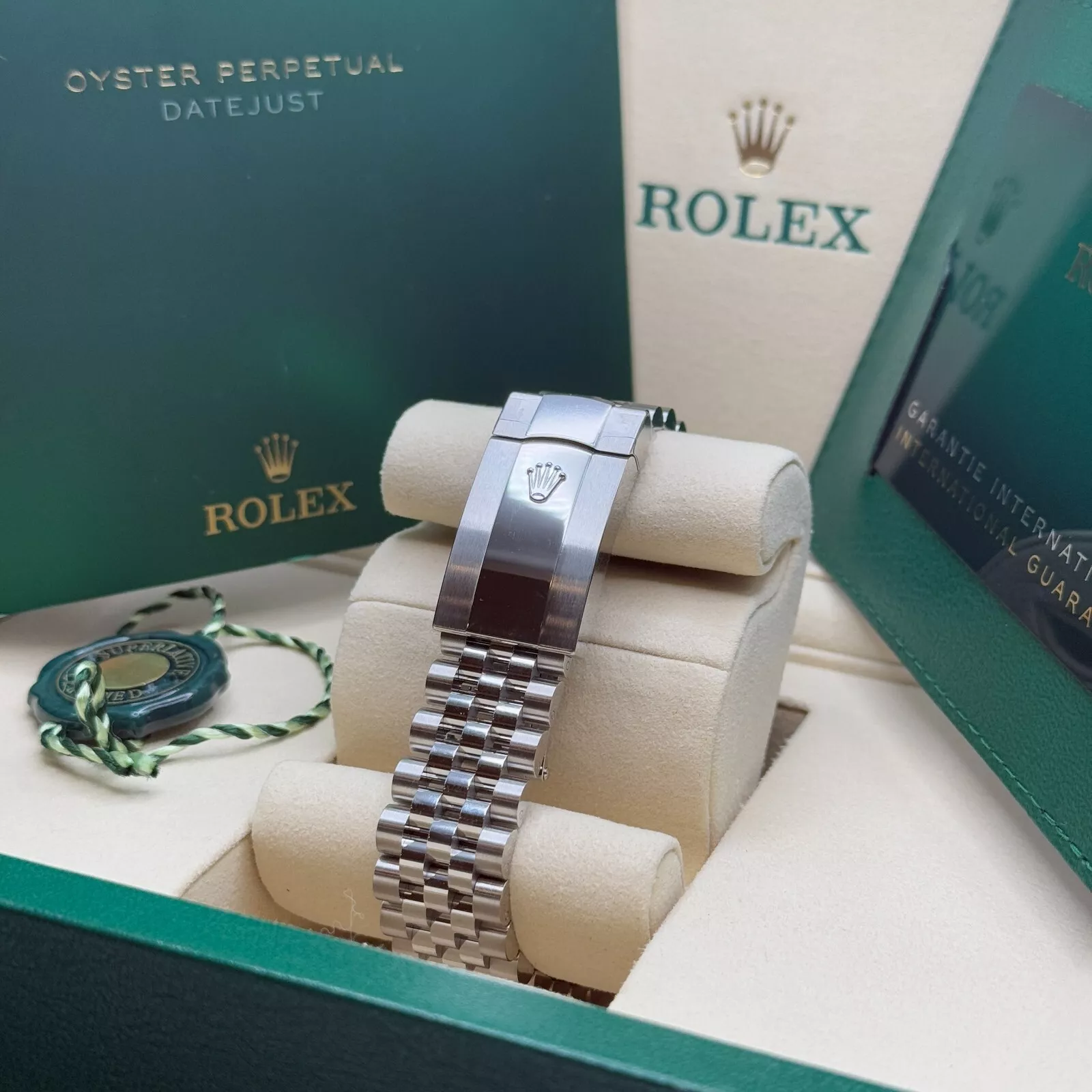 【Super Clone】ROLEX Datejust 41mm Mint Green Dial Jubilee Bracelet Watch - 126334