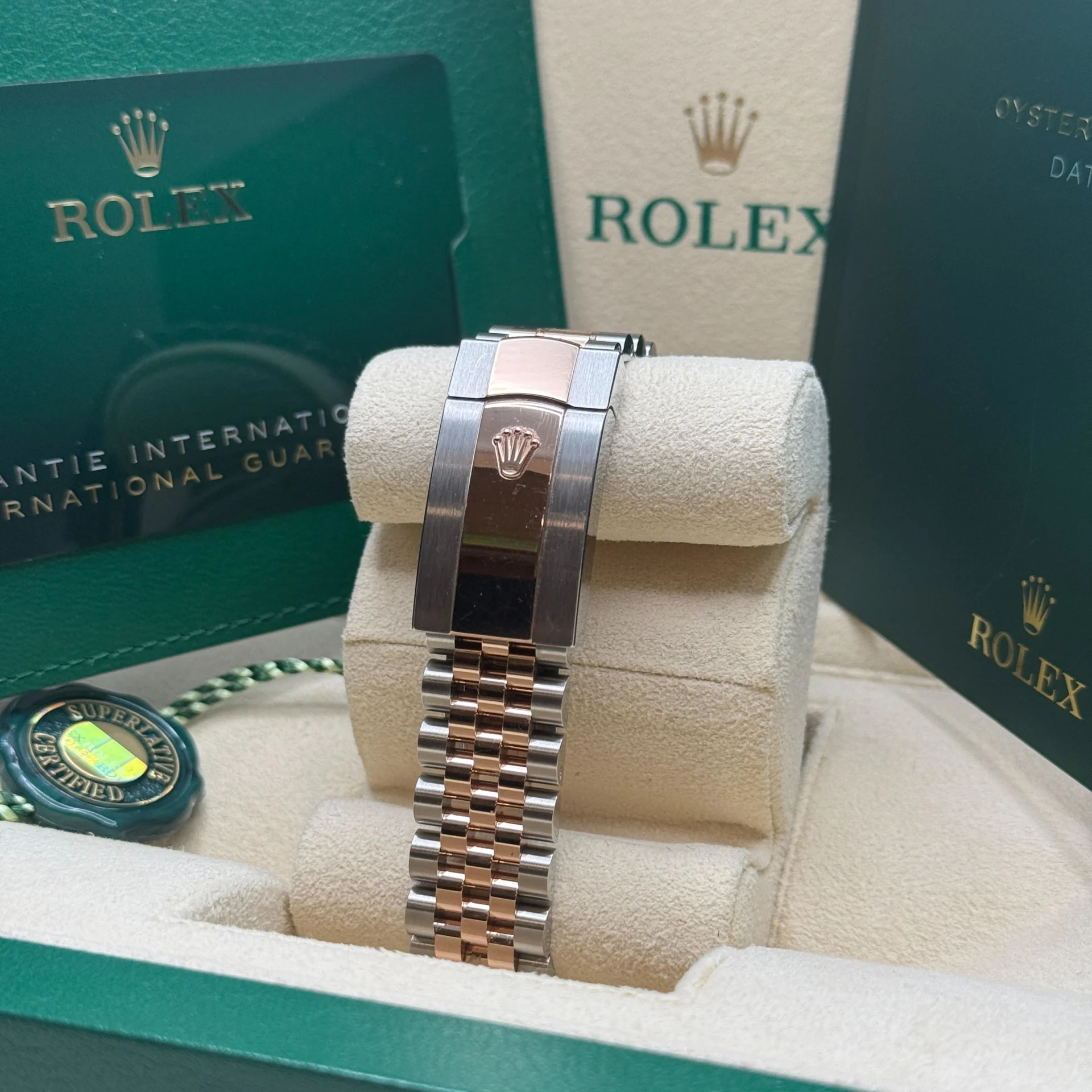 【Super Clone】ROLEX  Datejust 36mm 126231 Silver Fluted Motif Dial Oystersteel and Everose gold Bracelet