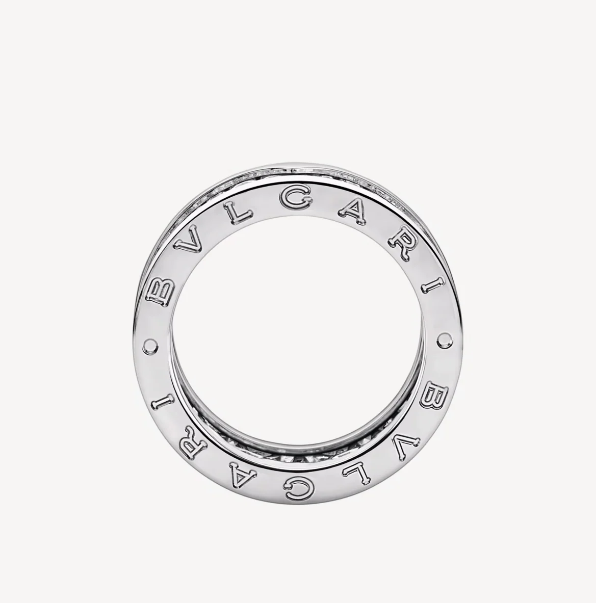 Regalia jewelryZERO 1 WITH PAVED DIAMONDS ON THE SPIRAL RING
