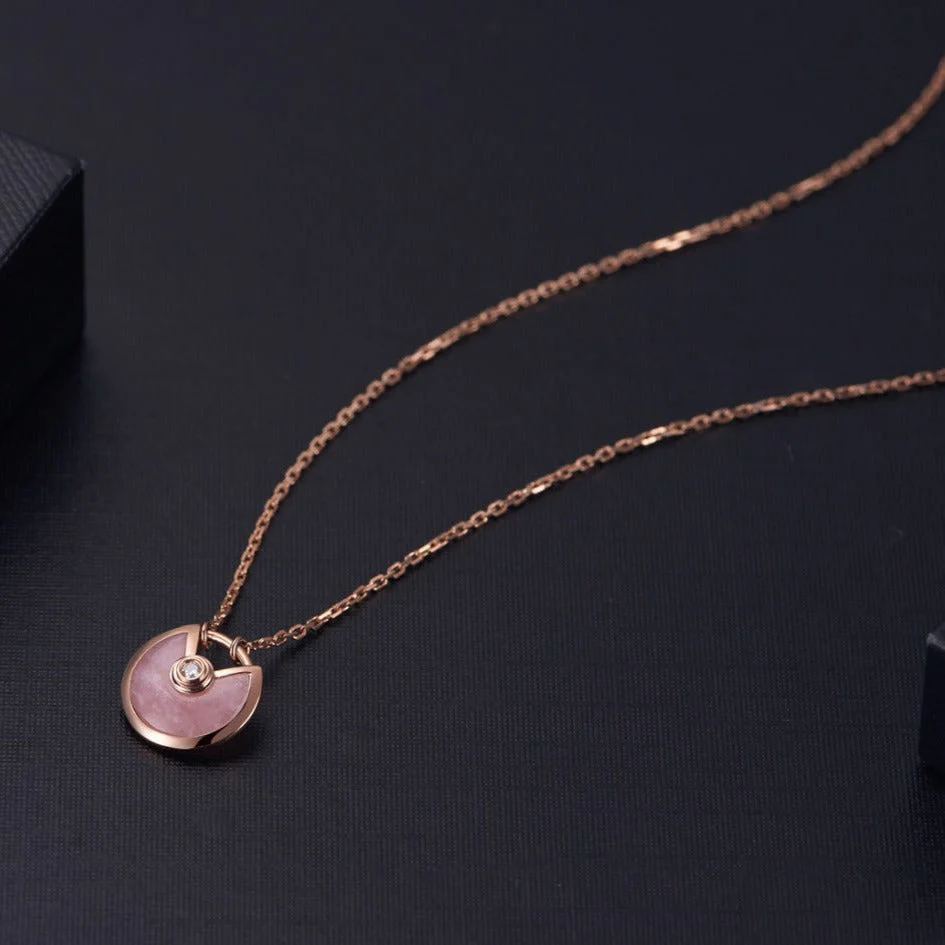 Regalia jewelryAMULETTE ROSE GOLD PINK MOP NECKLACE