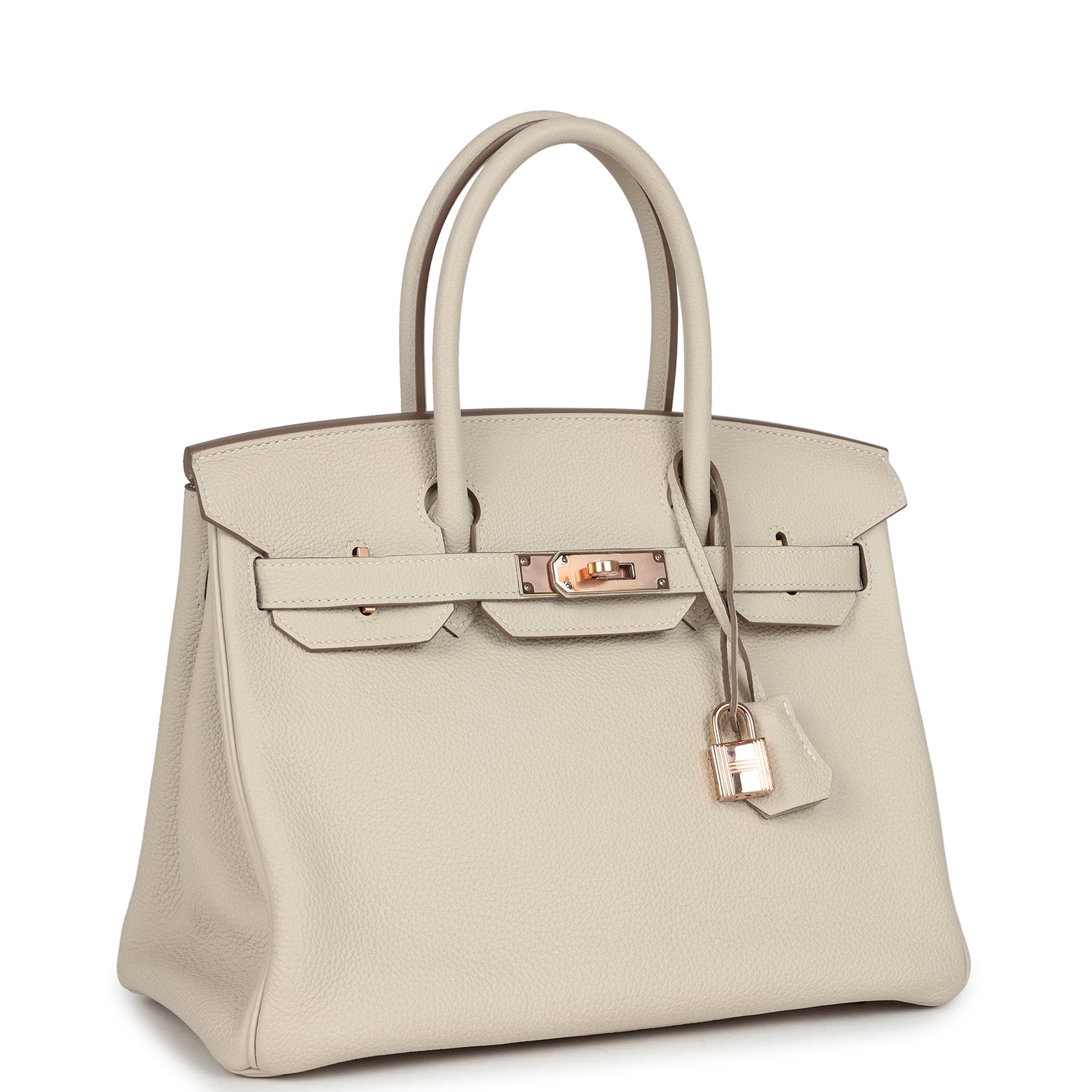 Hermès Birkin 30 Craie Togo Rose Gold Hardware