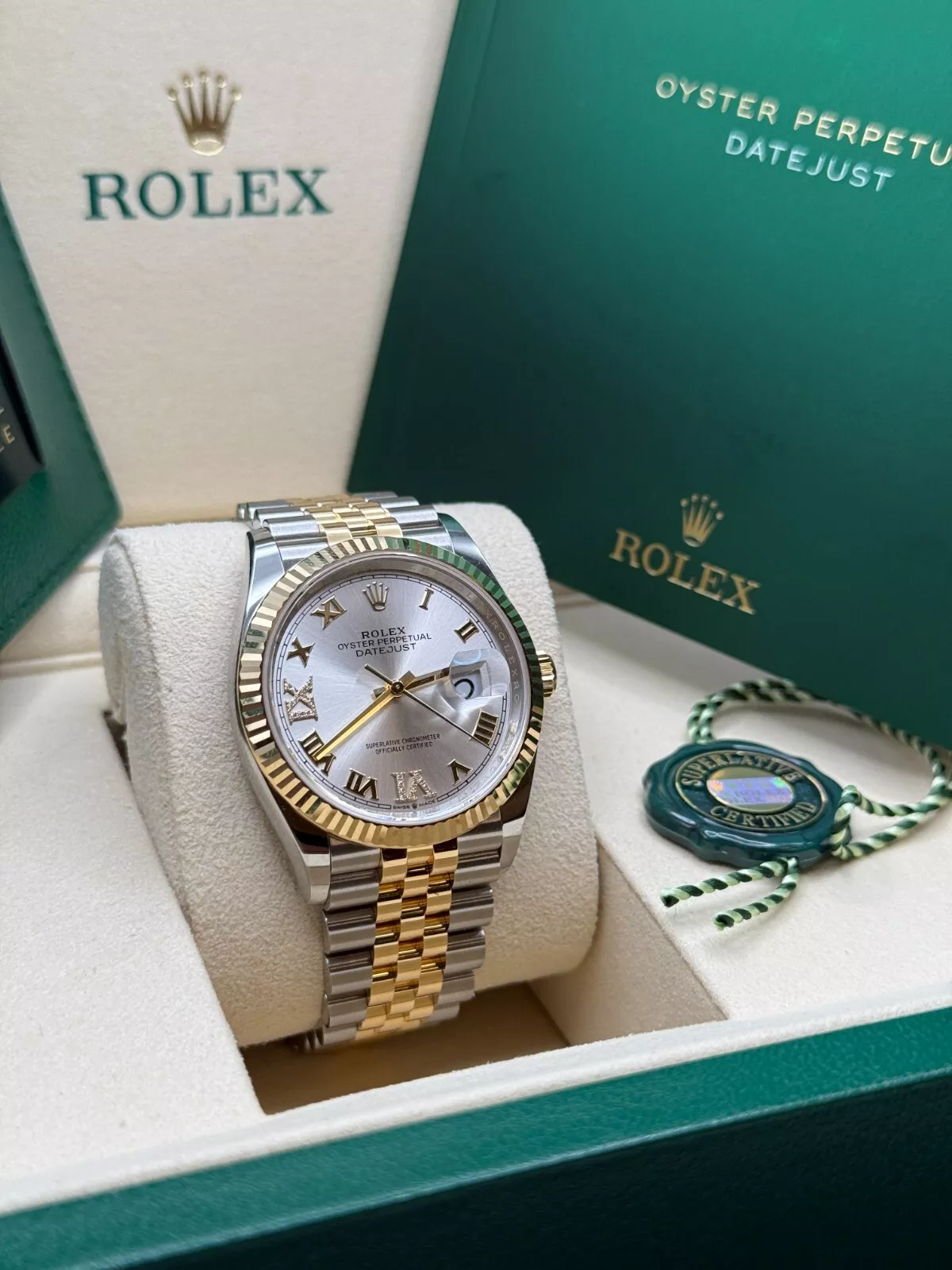 【Super Clone】ROLEX  Datejust 36mm 126233 Silver Dial Jubilee Bracelet Watch