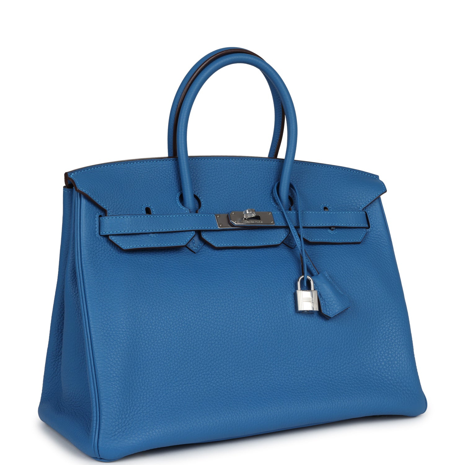 Hermès Birkin 35 Mykonos Clemence Palladium Hardware