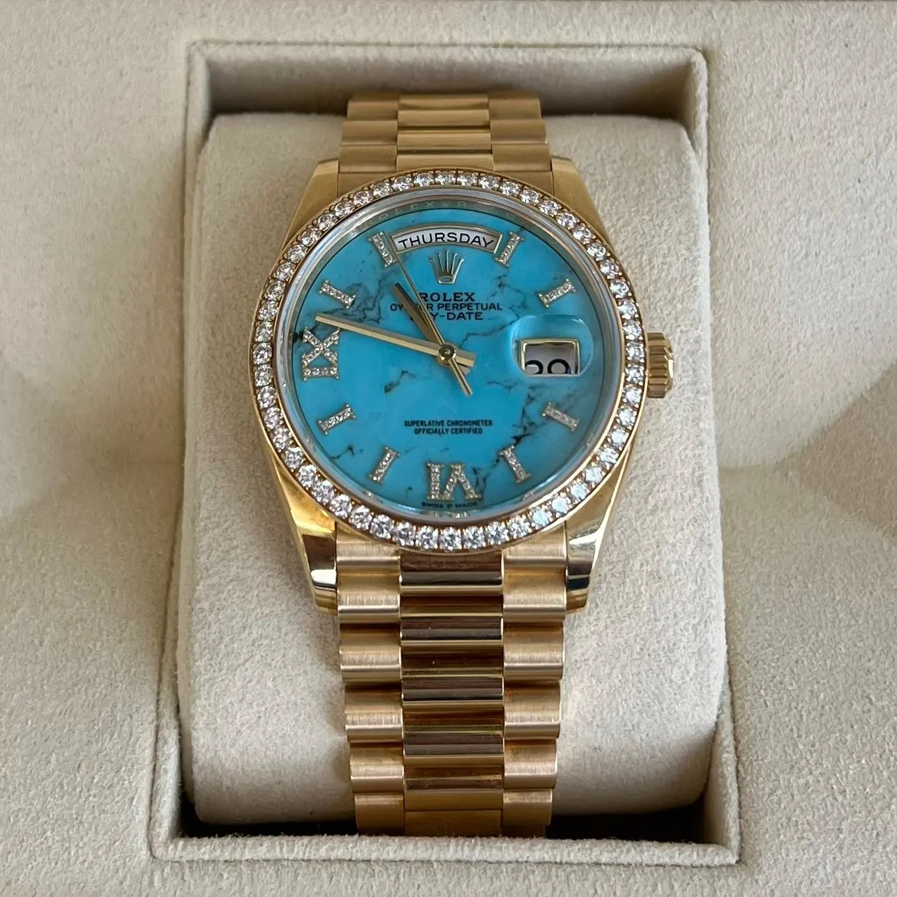 【Super Clone】ROLEX   Day-Date M128348RBR-0037 36mm