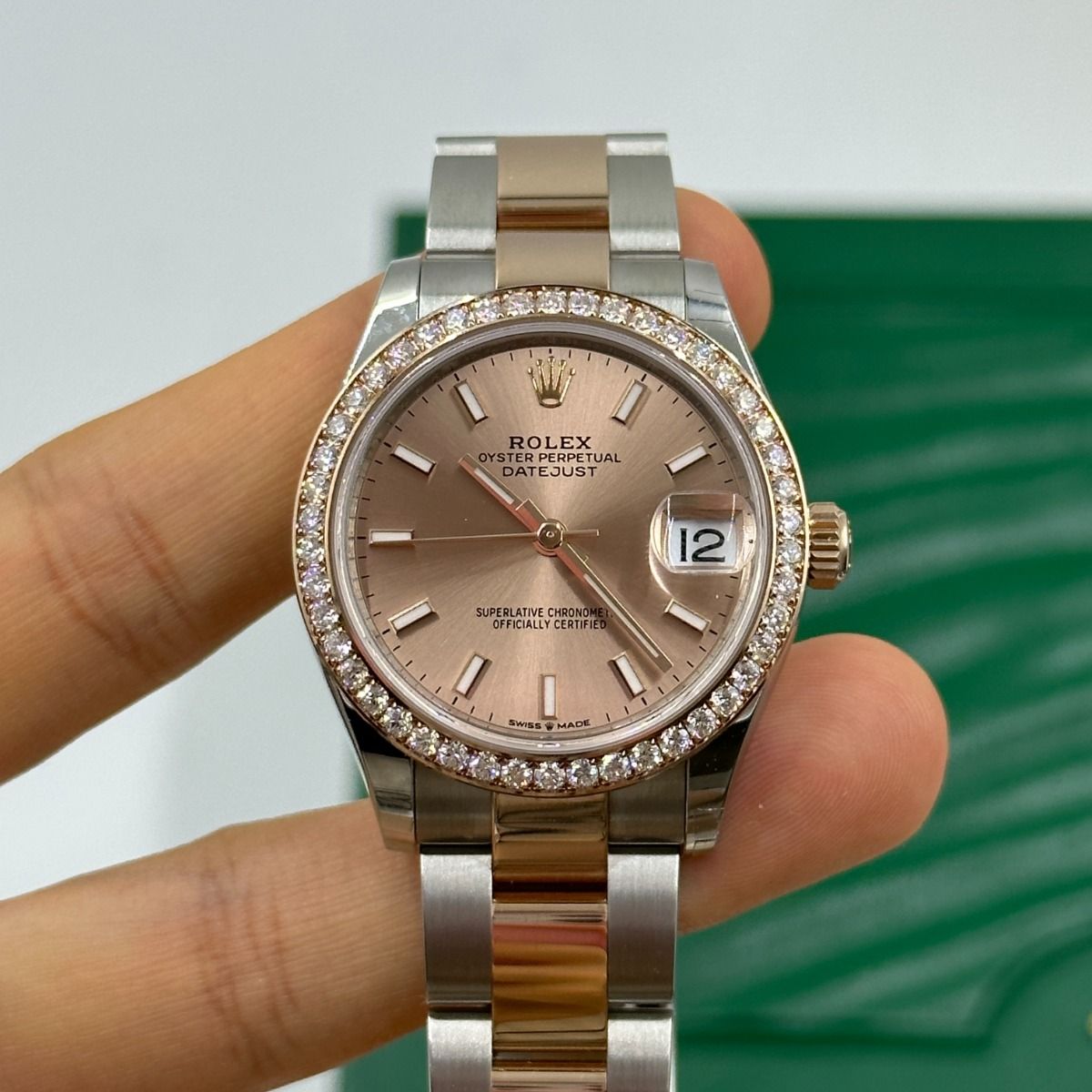 【Super Clone】ROLEX Datejust m278381-0009/0010 Rose Dial Diamond-Set Bezel 31mm