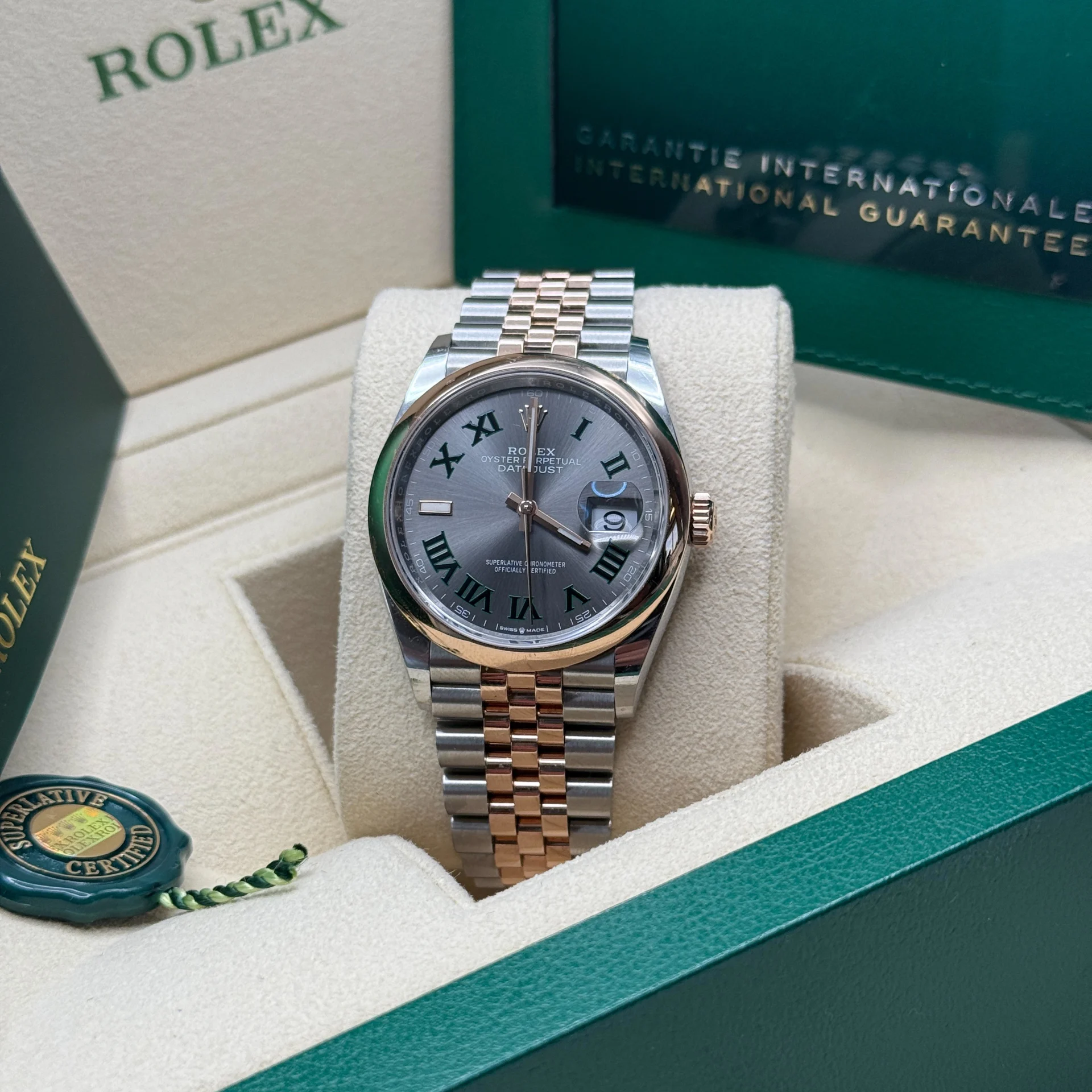 【Super Clone】ROLEX  Datejust 36mm 126201 Slate Dial Jubilee Bracelet Watch
