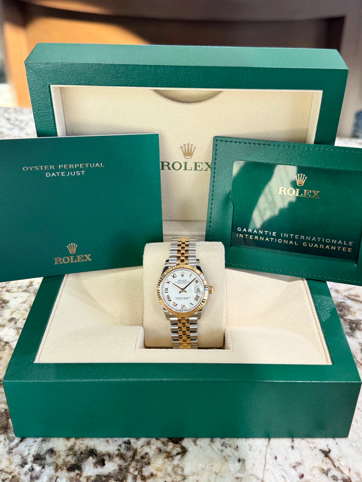 【Super Clone】ROLEX Datejust m278273-0001/0002 31mm White Dial Stainless Steel and Yellow Gold Oyster Watch