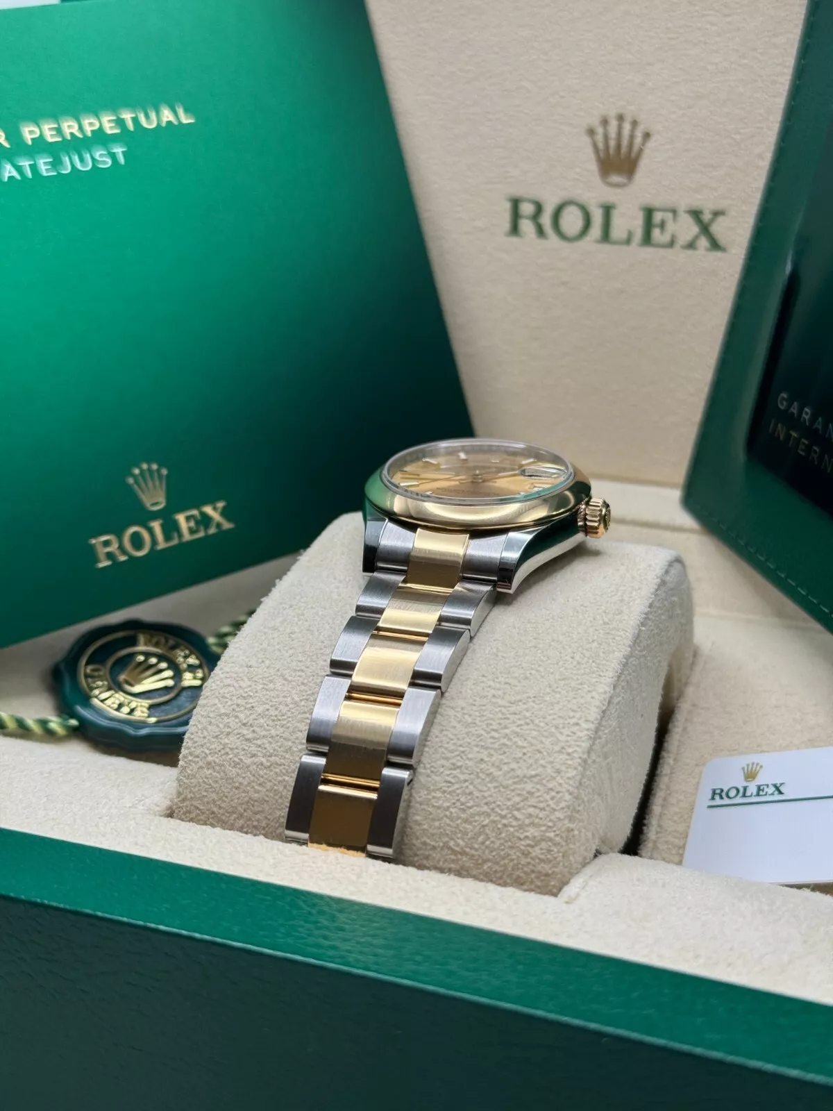 【Super Clone】ROLEX Datejust m278243-0013/0014  31mm Champagne Dial Yellow Rolesor Oyster Watch