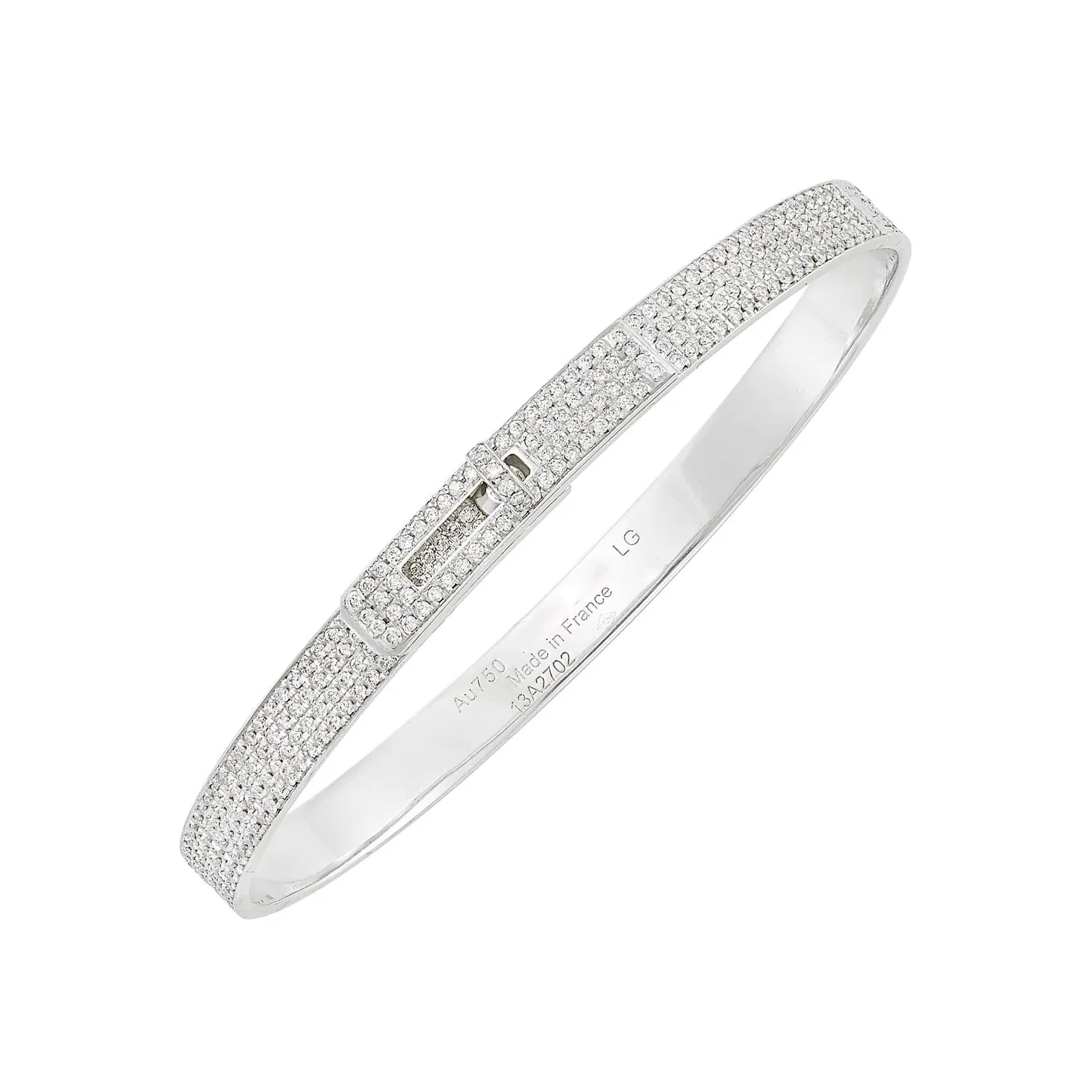 Regalia jewelryHM KELLY BRACELET IN SILVER AND FULL PAVE DIAMOND