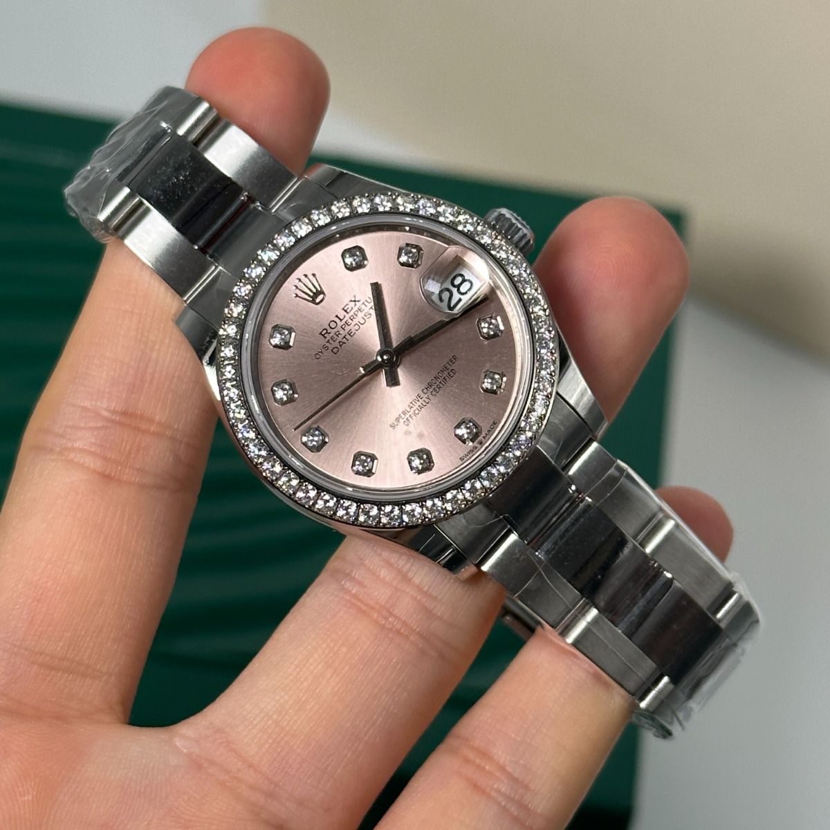 【Super Clone】ROLEX Datejust m278384RBR-0035/0036 Pink 31mm Dial Oyster Watch