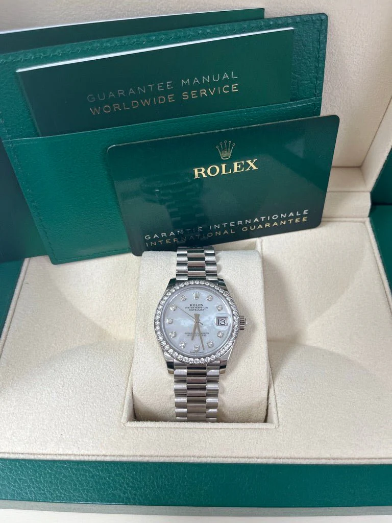 【Super Clone】ROLEX Datejust m278289RBR-0005 31mm Datejust Diamond Bezel MOP Dial