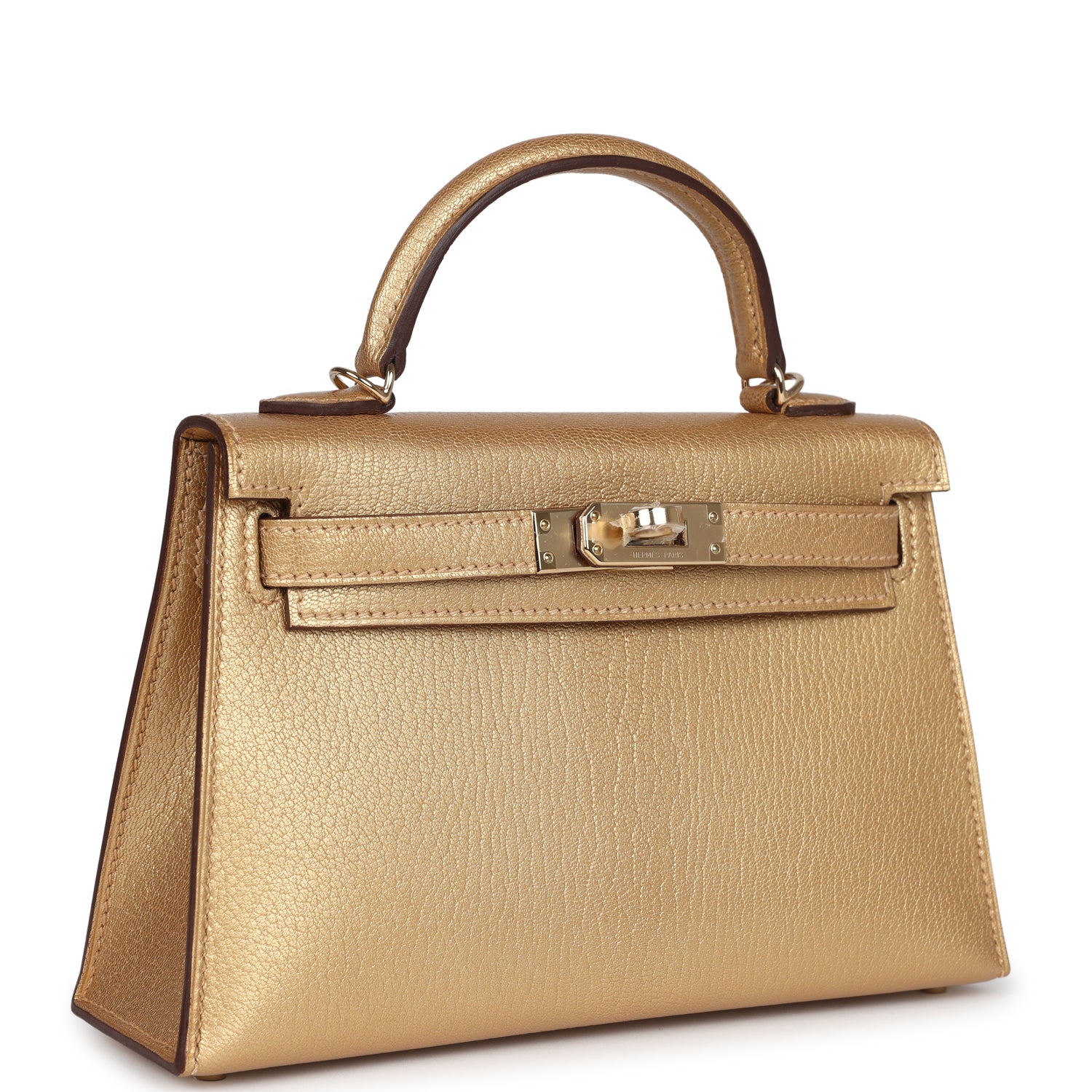 Hermès Kelly Sellier 20 Dore Chevre Chamkilight Permabrass Hardware