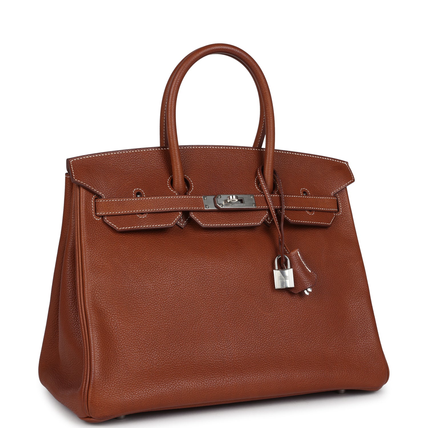 Hermès Birkin 35 Fauve Barenia Faubourg Palladium Hardware