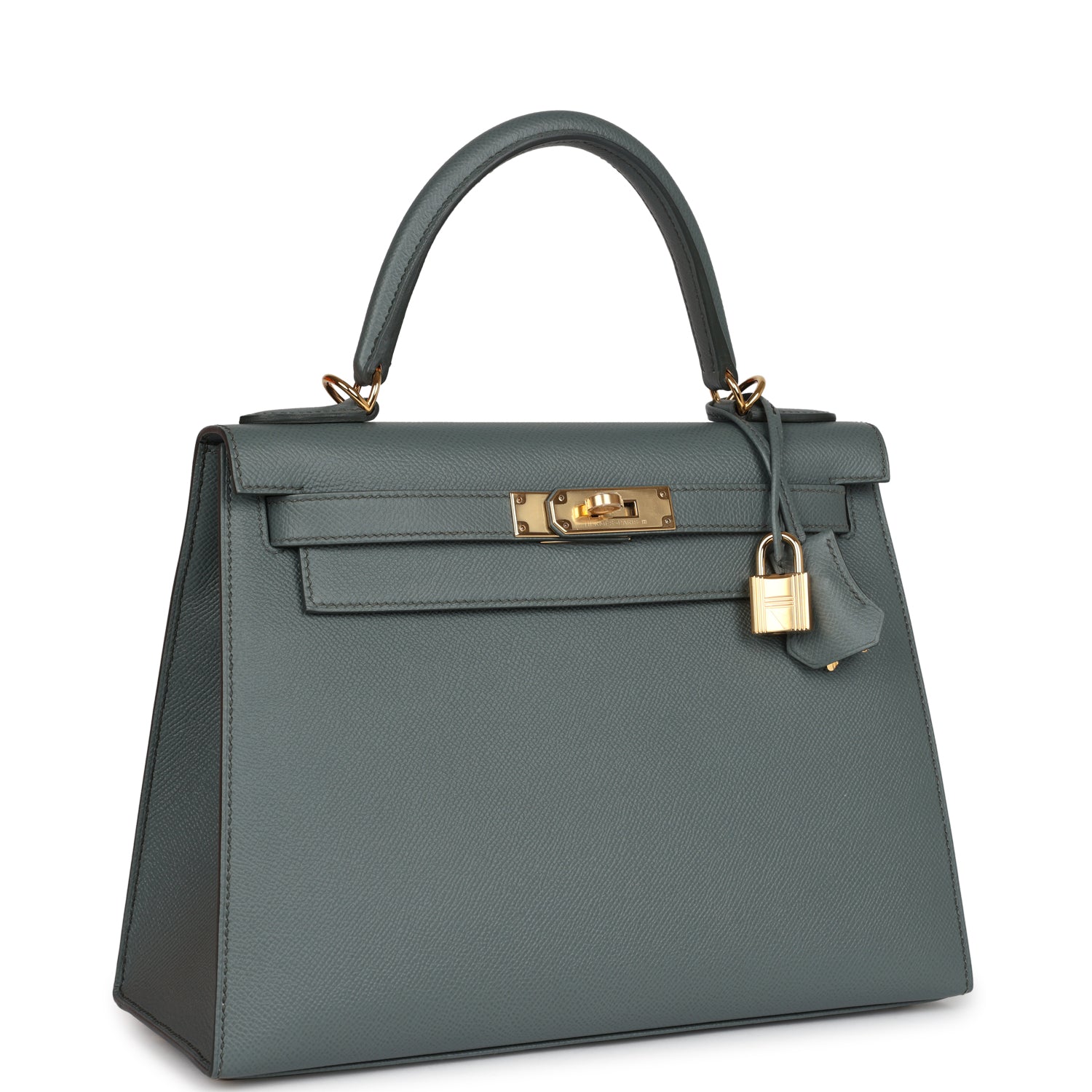Hermès Kelly Sellier 28 Vert Amande Epsom Gold Hardware