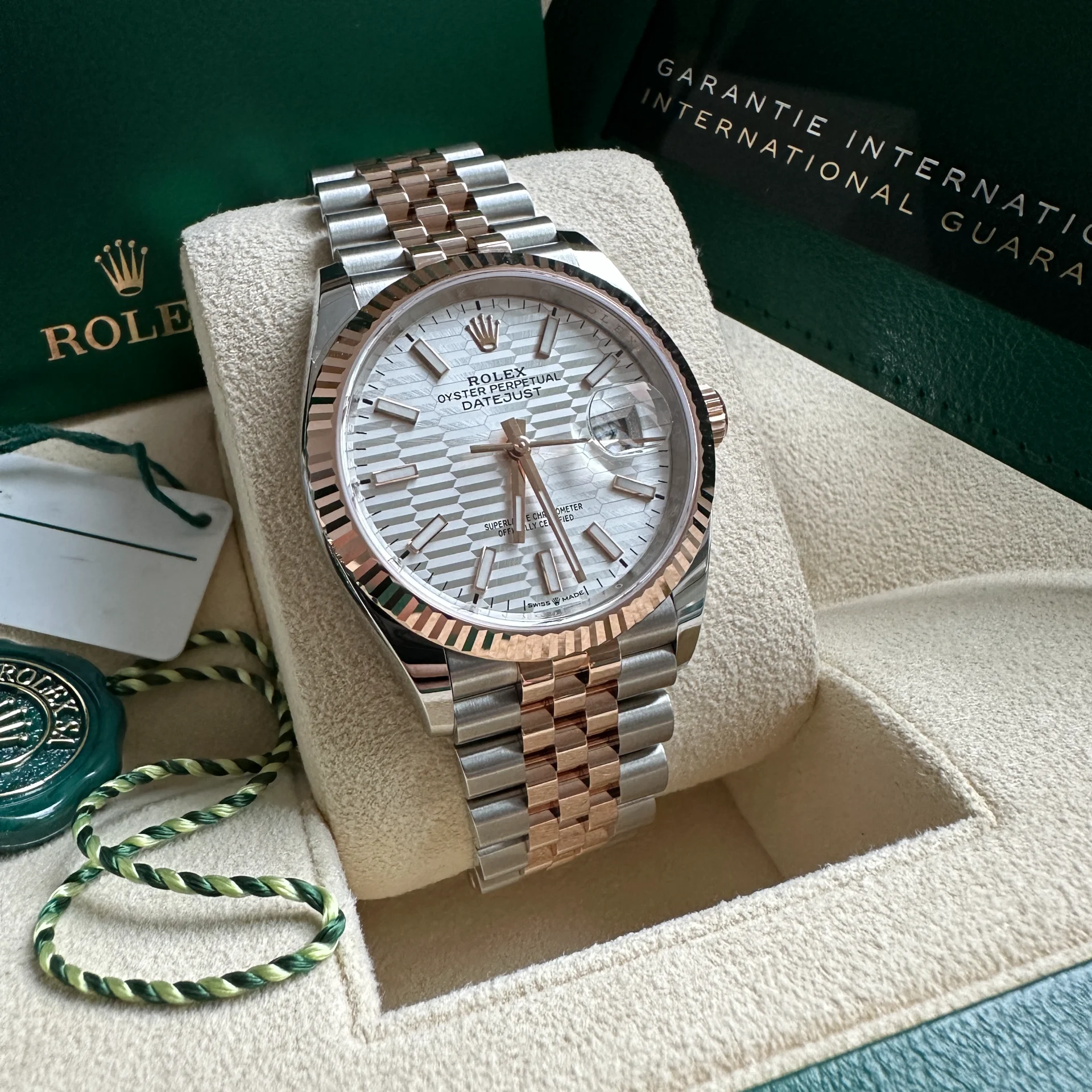 【Super Clone】ROLEX  Datejust 36mm 126231 Silver Fluted Motif Dial Jubilee Bracelet