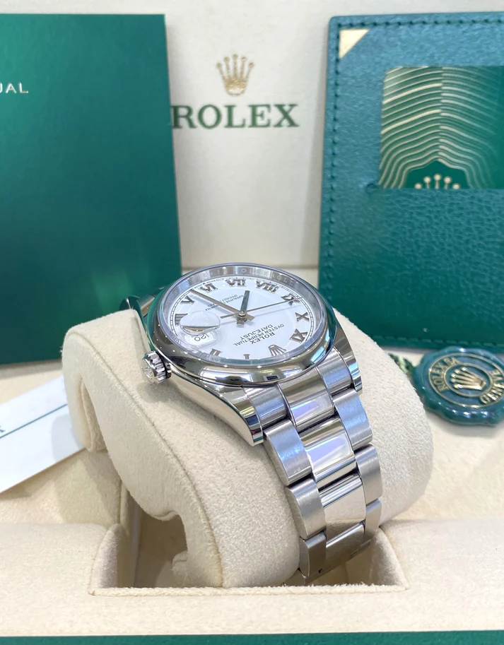 【Super Clone】ROLEX  Datejust 36mm 126200 Stainless Steel White Roman Dial Oyster