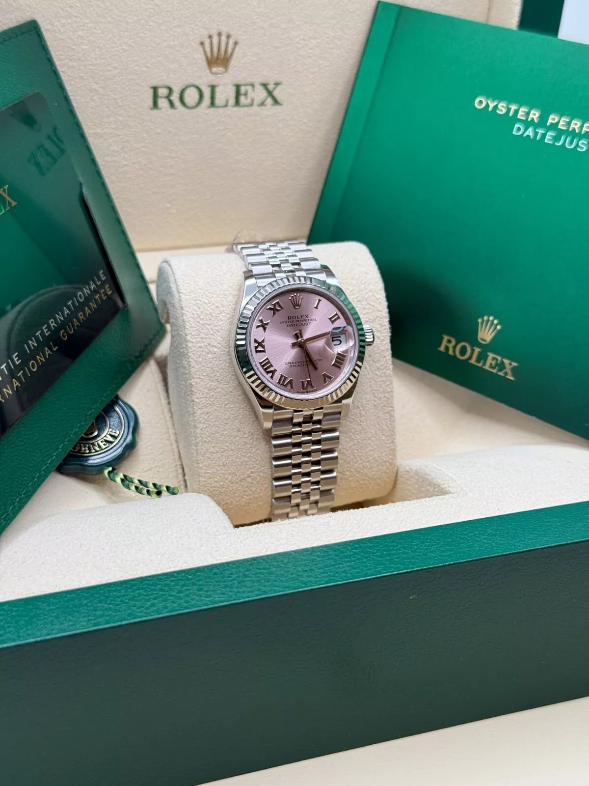 【Super Clone】ROLEX Datejust m278274-0019/0020 Pink 31mm Dial Oyster Watch