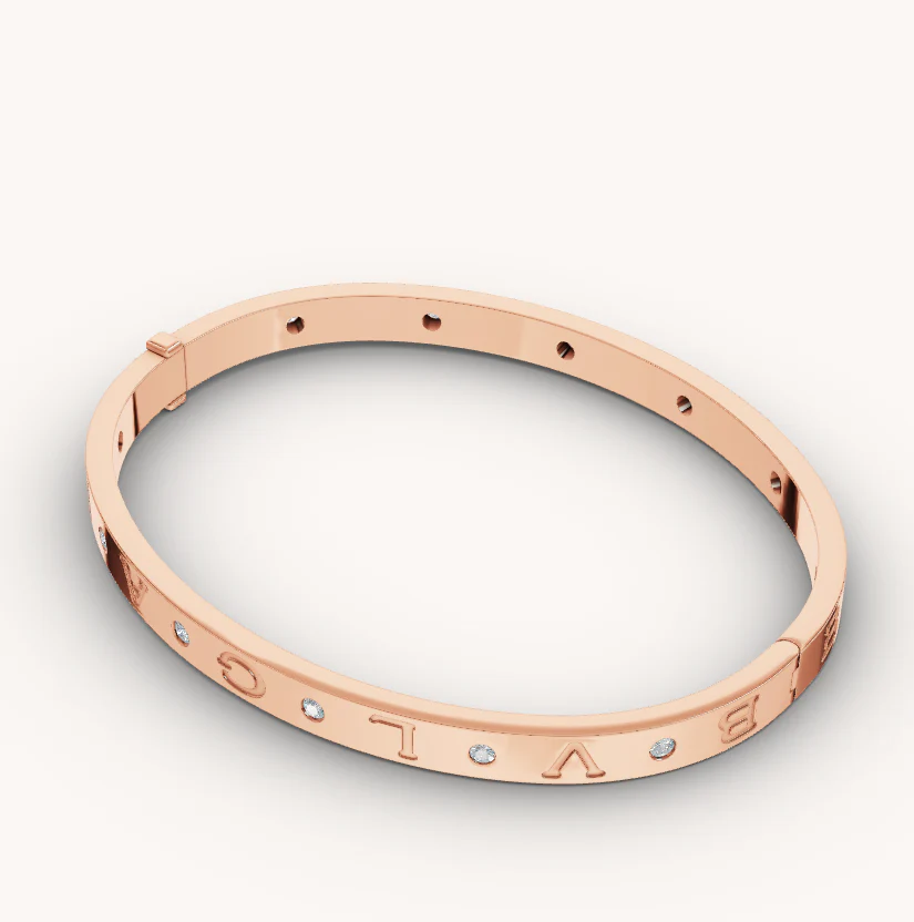 Regalia jewelryZERO 1 PINK GOLD 12 DIAMONDS BRACELET