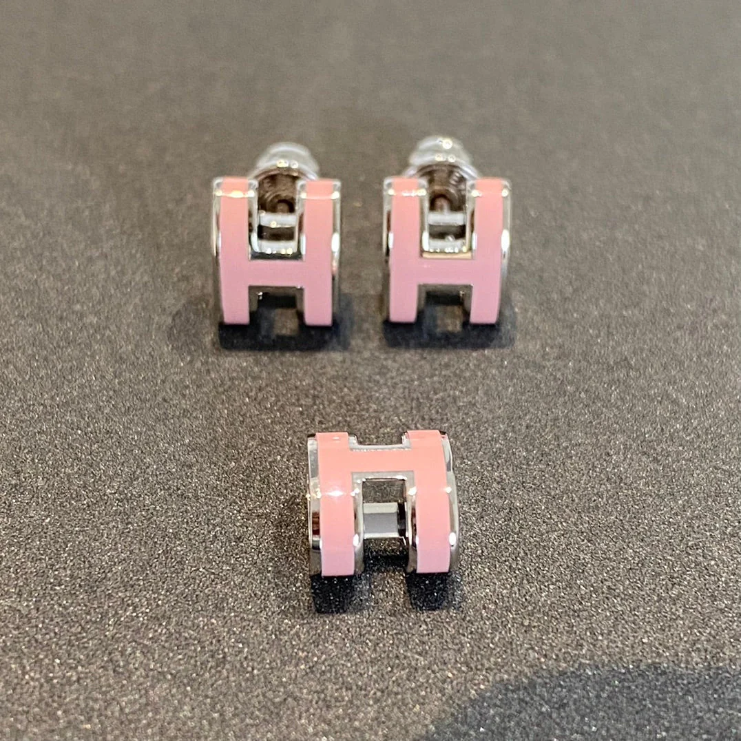 Regalia jewelryMINI POP H SILVER EARRINGS PINK