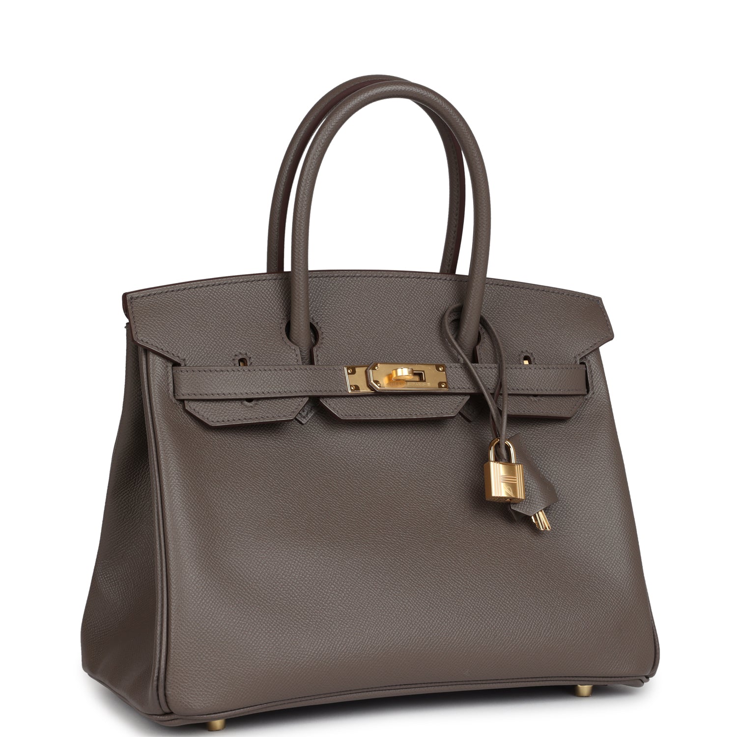 Hermès Birkin 30 Etain Epsom Gold Hardware