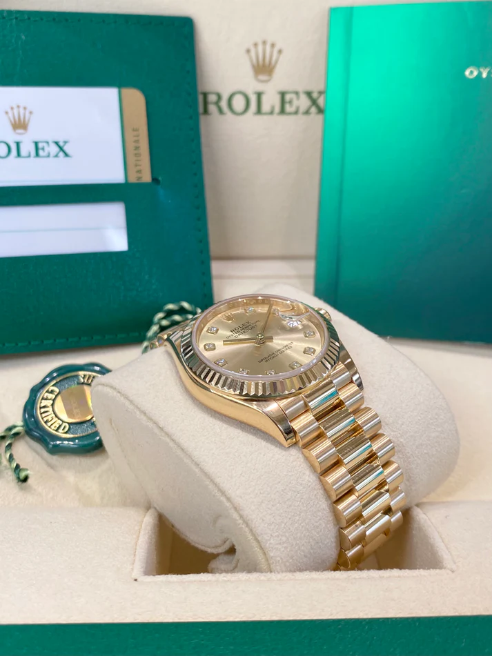 【Super Clone】ROLEX Datejust m278278-0009 Champagne 31mm Dial President Bracelet Watch