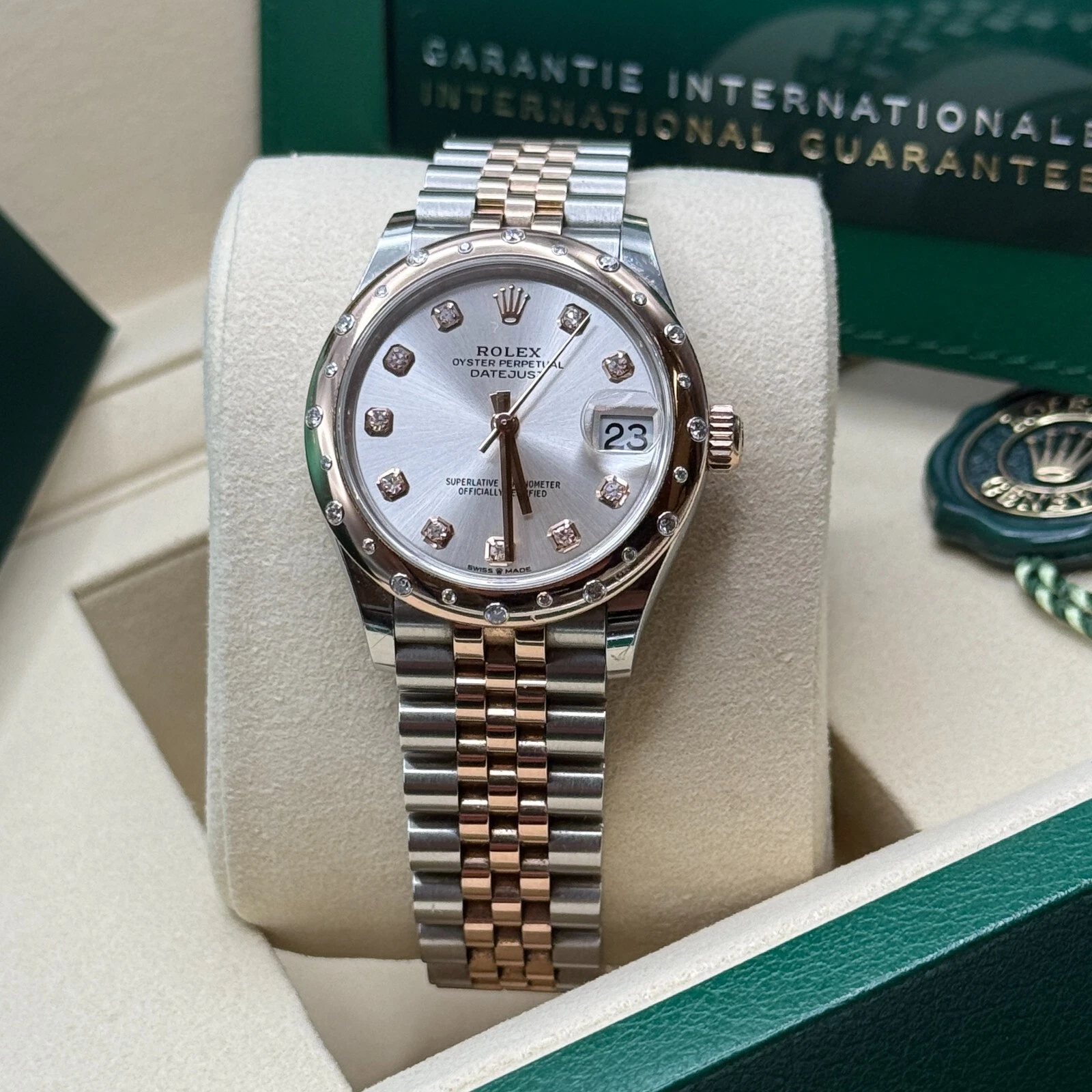 【Super Clone】ROLEX Datejust m278341-0015/0016 Silver Dial 31mm Oyster Bracelet