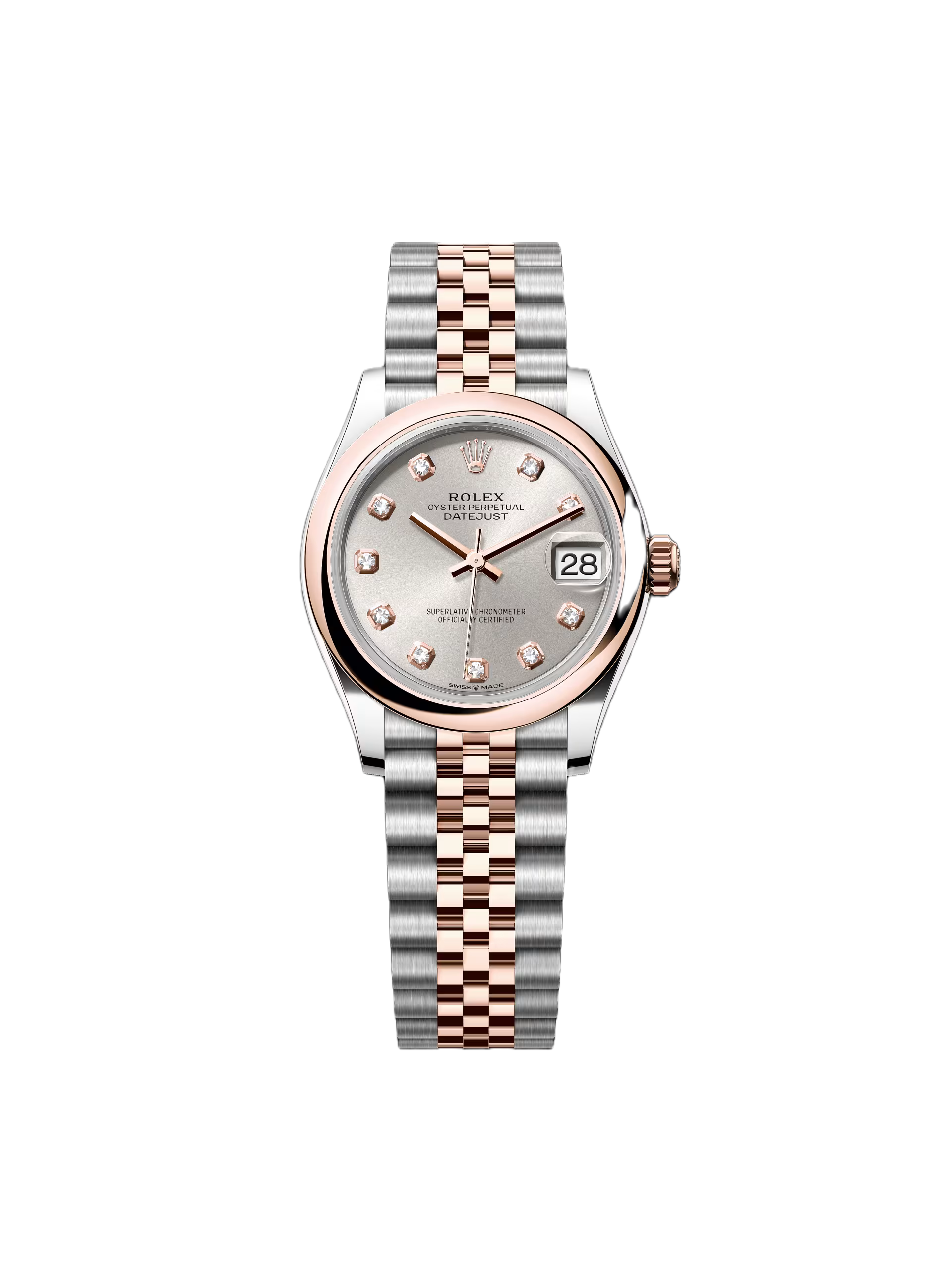 【Super Clone】ROLEX Datejust m278241-0015/0016 Silver 31mm Dial Oyster Bracelet Watch