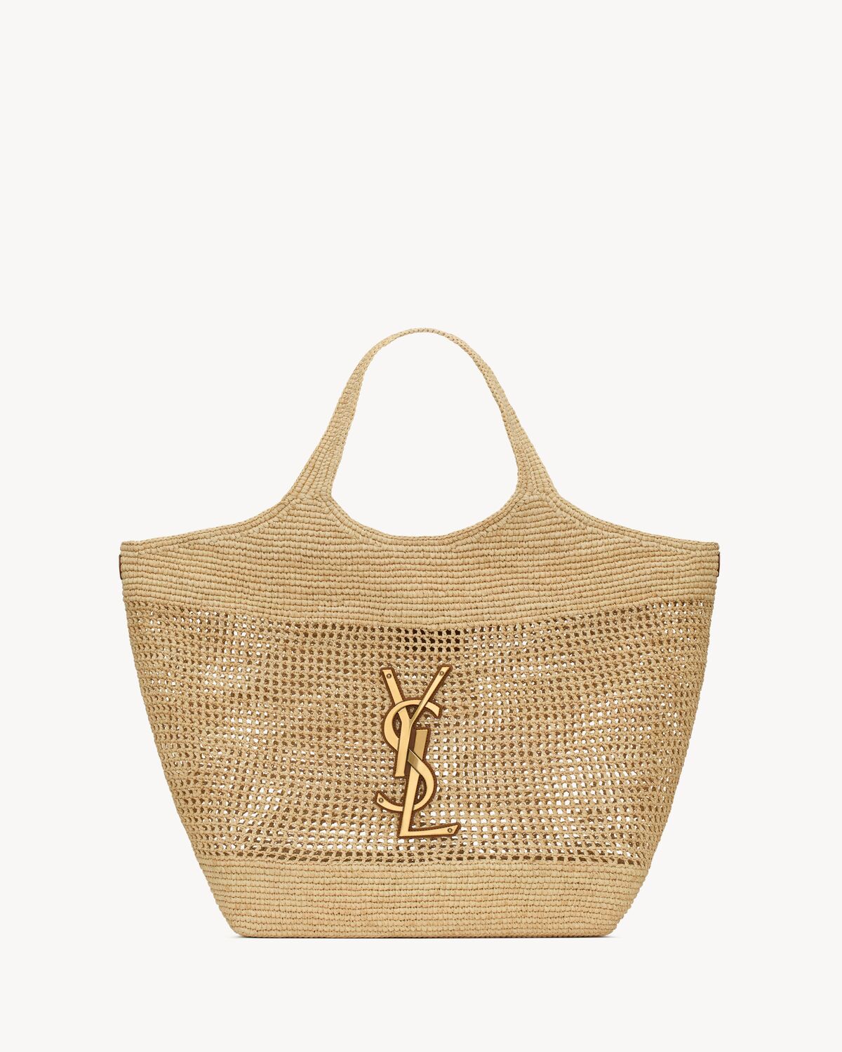 YSL Icare In Raffia