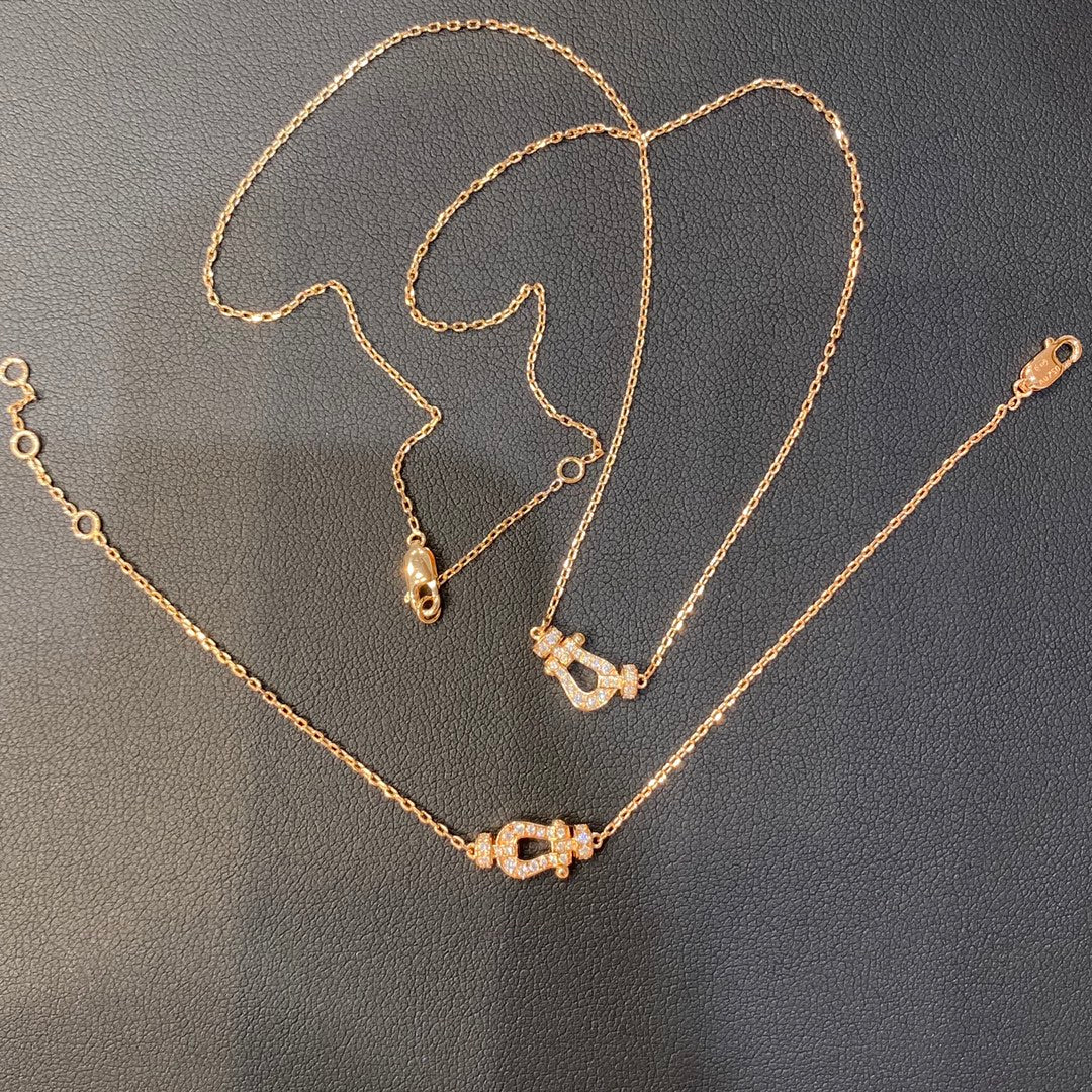 Regalia jewelryFORCE 10 DIAMOND PINK GOLD NECKLACE MINI MODEL