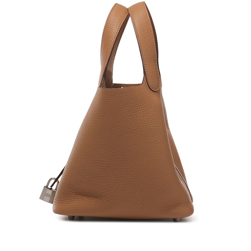Hermès Biscuit Clemence Picotin Lock 18 Palladium Hardware