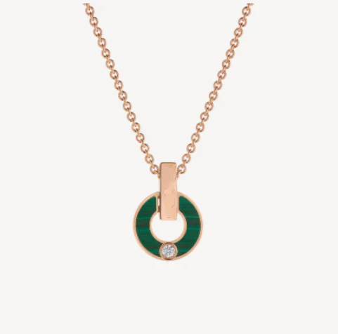 Regalia jewelryGARI NECKLACE PINK GOLD MALACHITE