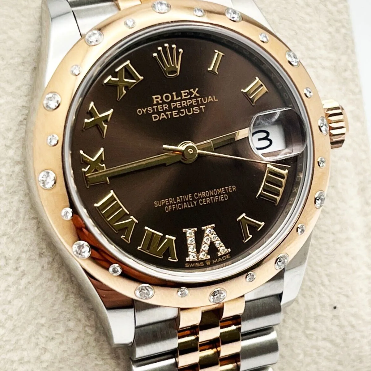 【Super Clone】RLX Datejust m278341-0003/0004 Chocolate Dial 31mm Oyster Bracelet